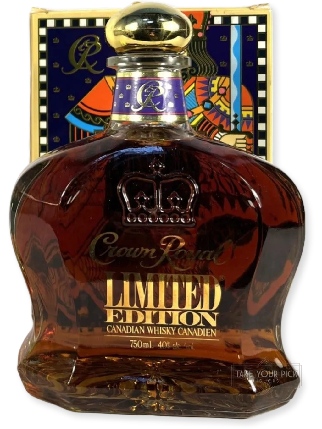 Crown Royal Limited Edition Poker Set 1978 - 80 Proof - Bottle Front