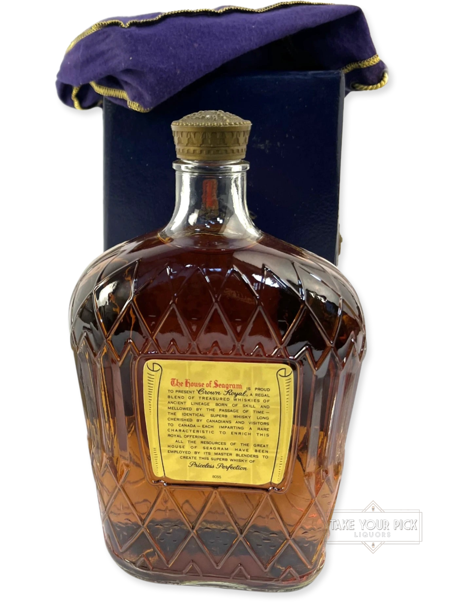 Crown Royal from Waterloo 1990's? - 80 Proof - Bottle Back