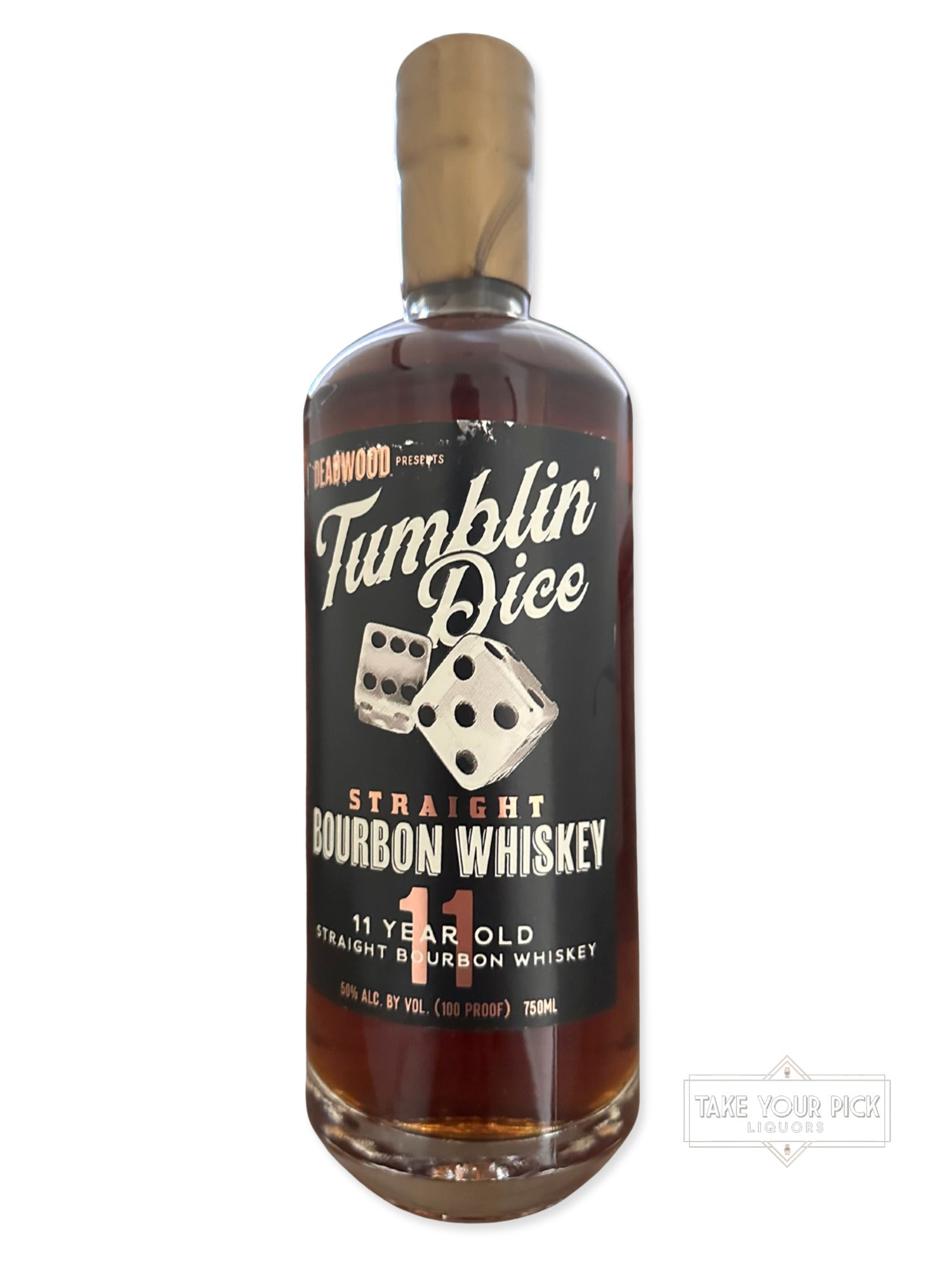 Deadwood Tumblin' Dice Straight Bourbon Whiskey 100 Proof