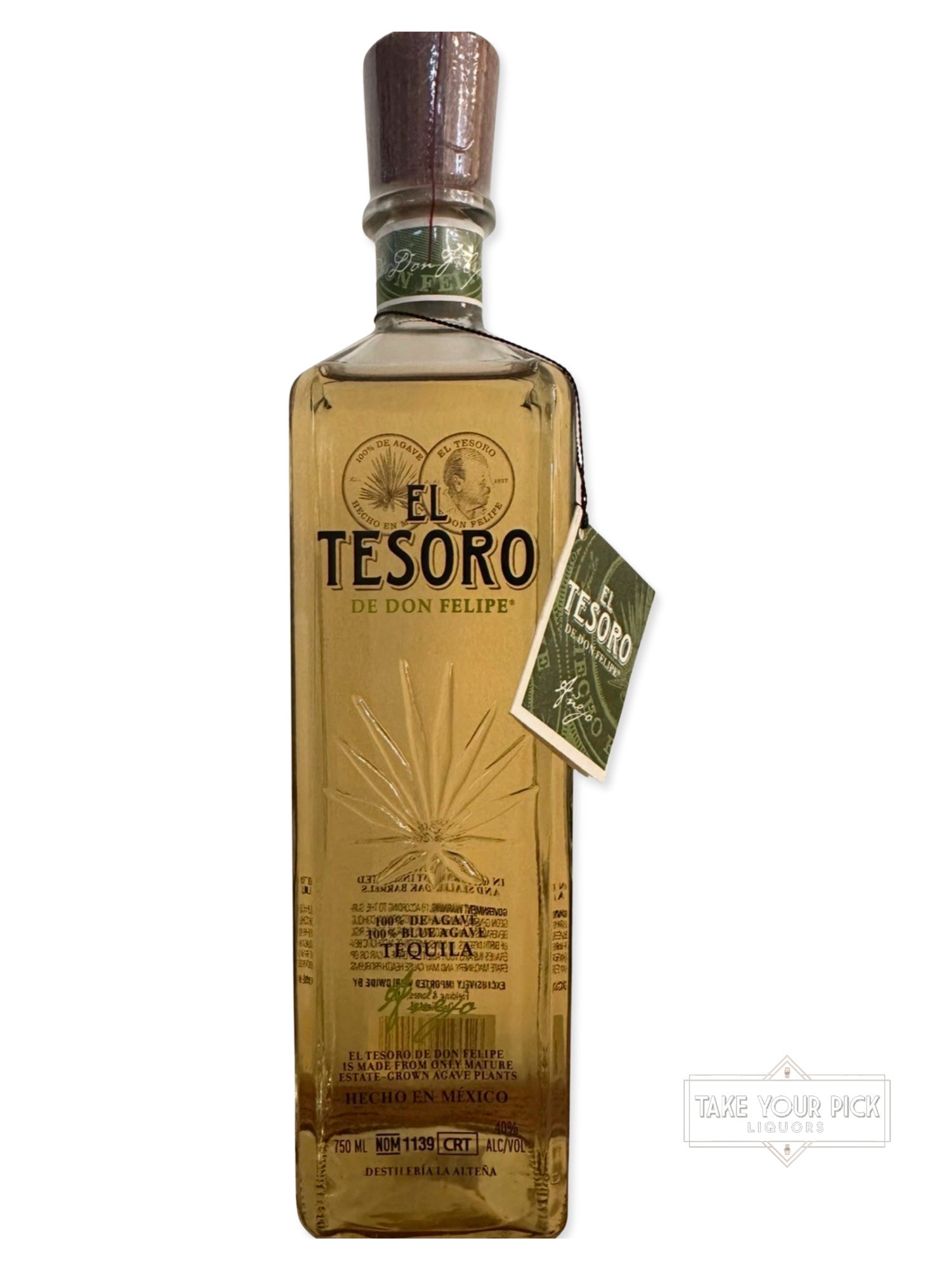 Destilería La Alteña El Tesoro De Don Felipe Añejo Tequila