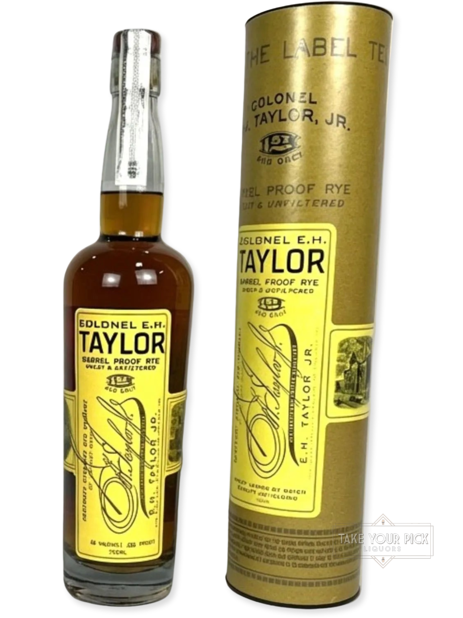 E.H. Taylor Barrel Proof Rye - 126 Proof - Bottle Front