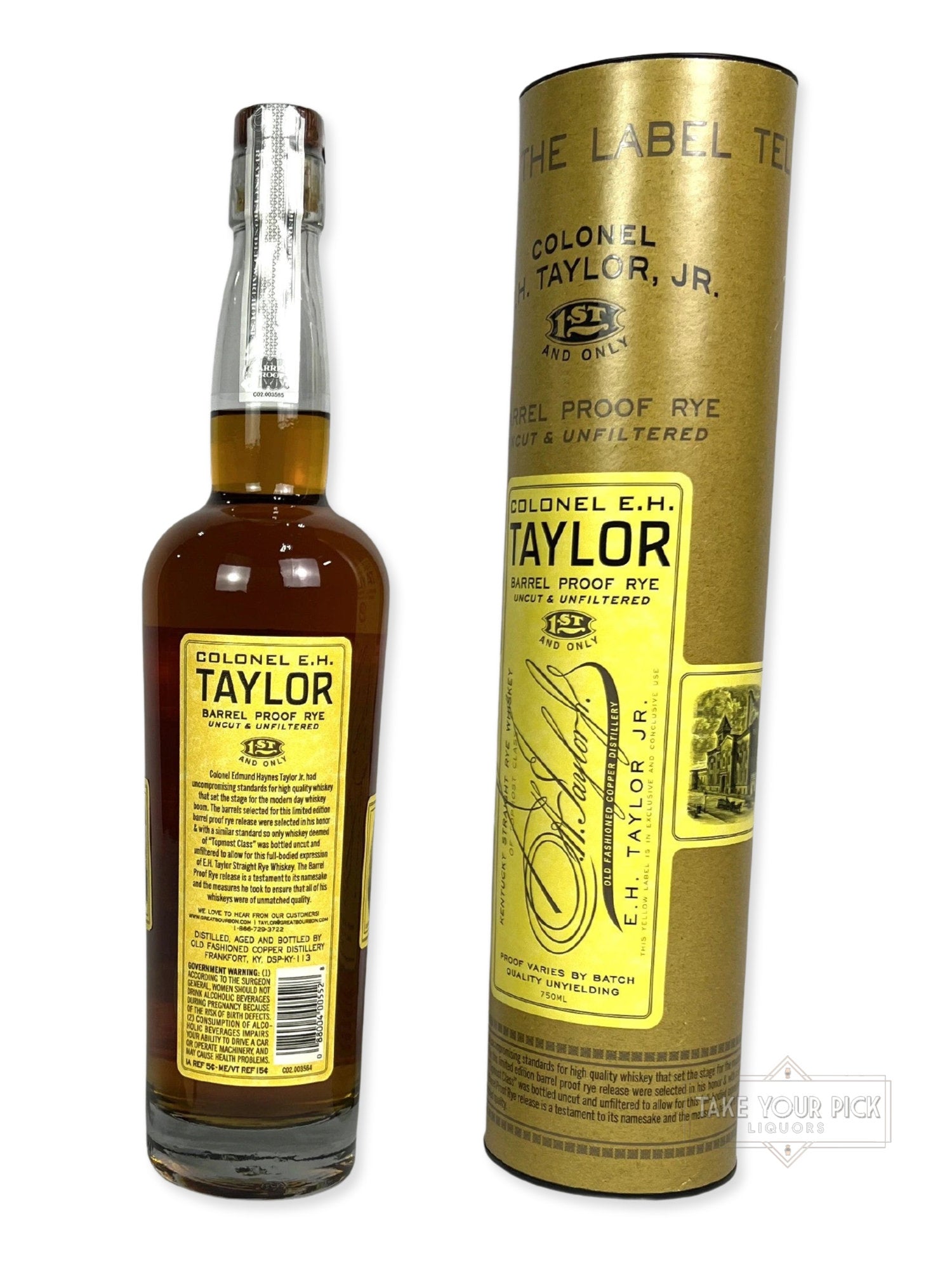 E.H. Taylor Barrel Proof Rye - 126 Proof