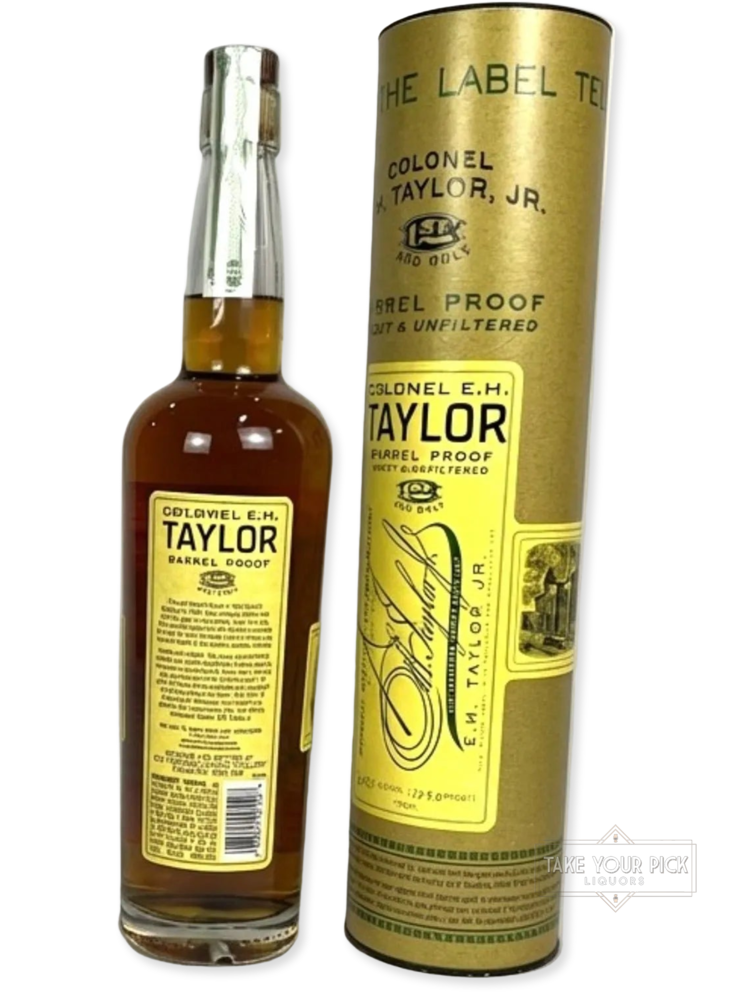 EHT Barrel Proof Bourbon 2014 (batch 3) - 129.0 Proof - Bottle Back