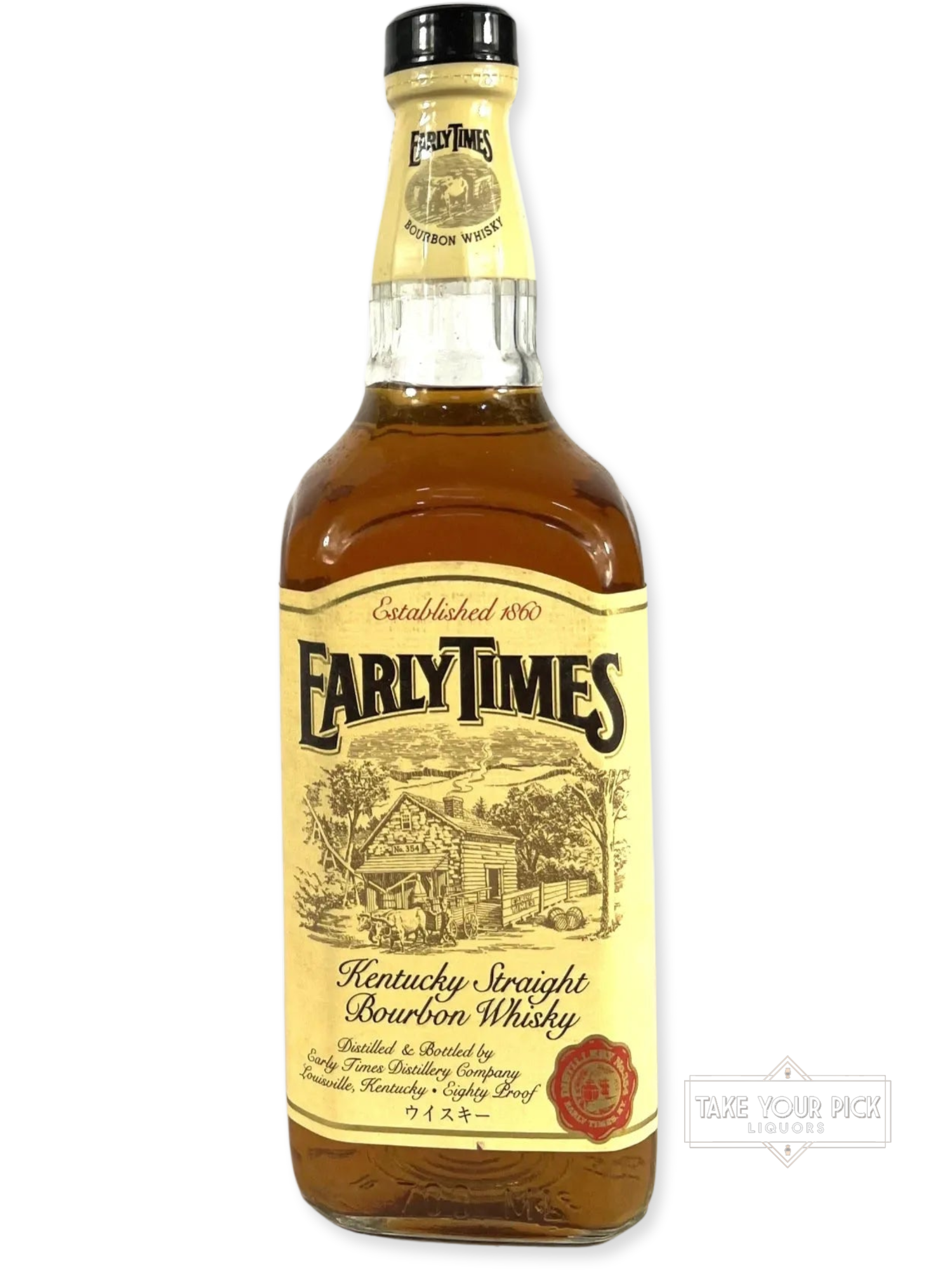 Early Times 1990's - 80 Proof - Bottle Front