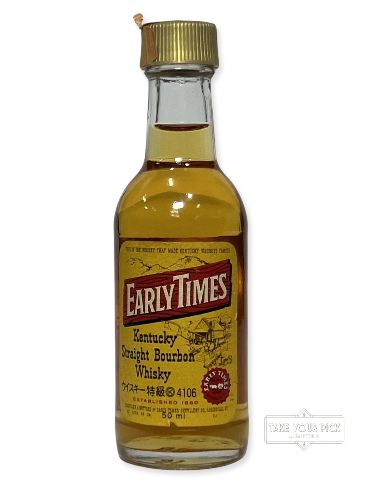 Early Times Bourbon 1982 miniature