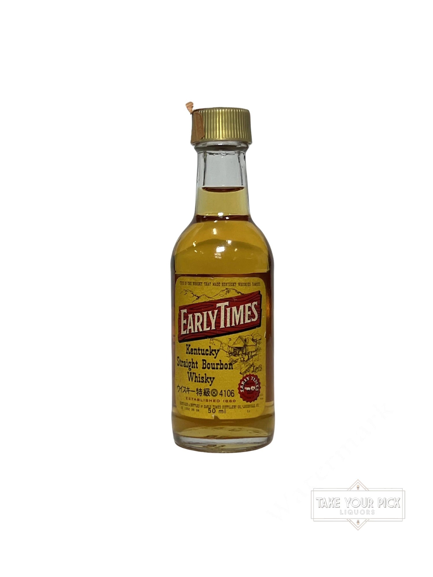 Early Times Bourbon 1982 miniature