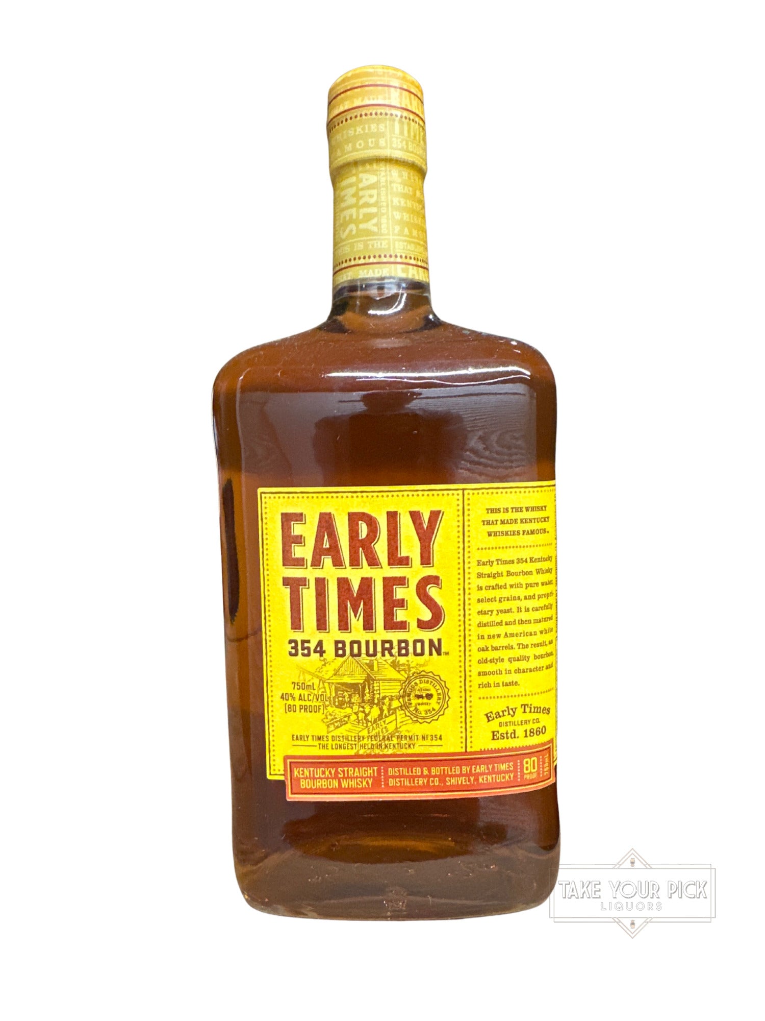 Early Times 354 Bourbon 80 Proof