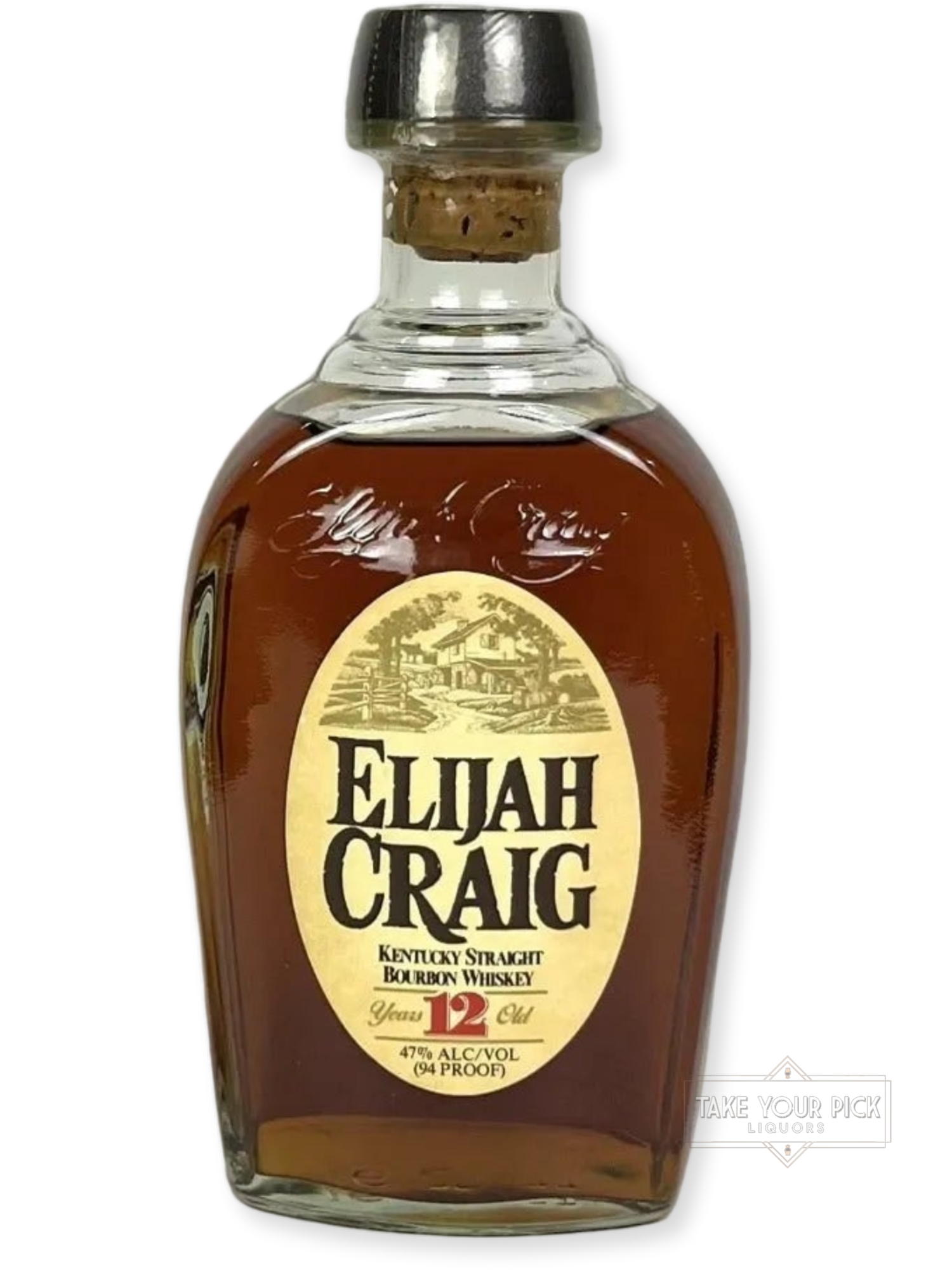 Elijah Craig - Elijah Craig 12-year 2001 (Pre-fire) - 94 Proof - Bottle Front