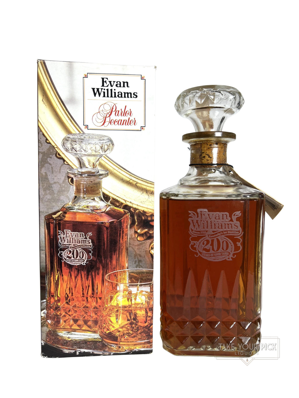 Evan Williams 200th Annivesary Parlor Decanter 1983 (pre-fire) - 90 Proof