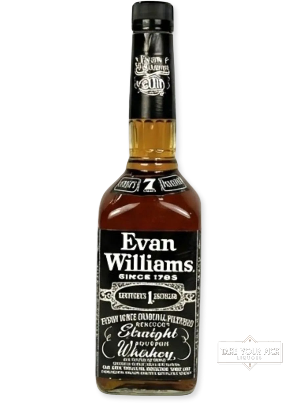 Evan Williams 7-year 1994 (pre-fire) - 90 Proof - Bottle Front