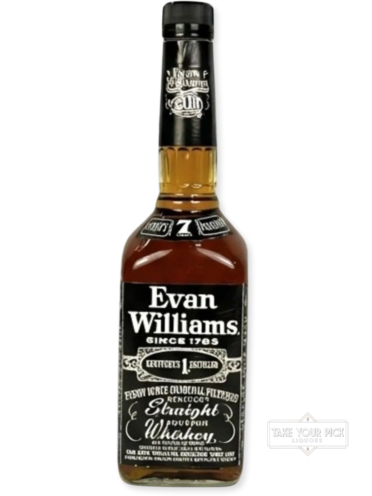 Evan Williams 7-year 1994 (pre-fire) - 90 Proof - Bottle Front