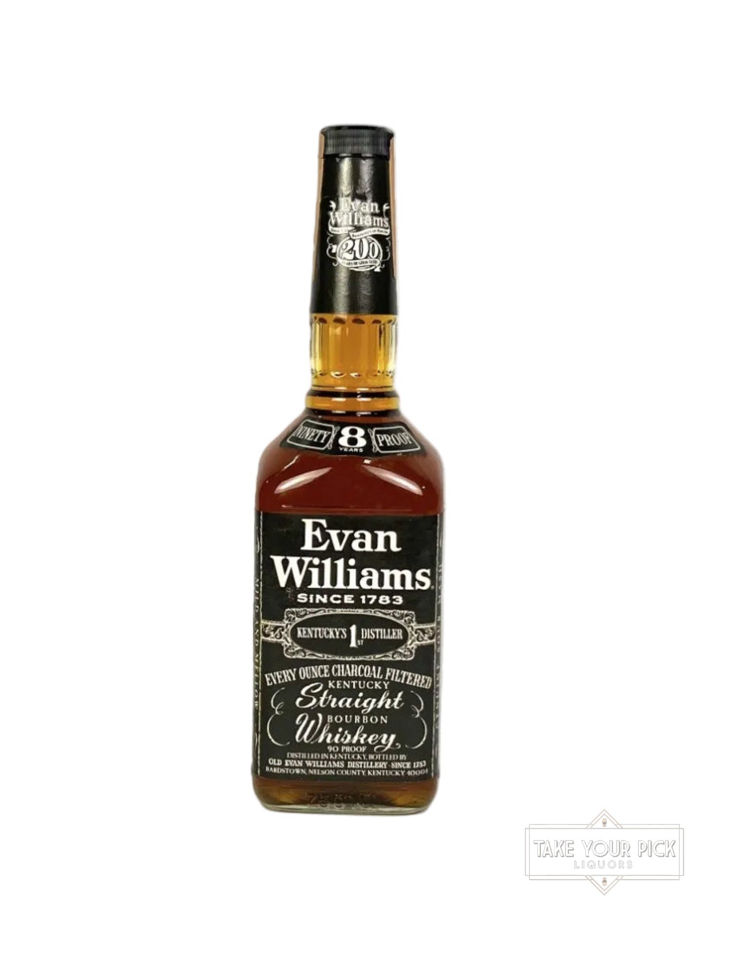 Evan Williams 8-year 1985 (pre-fire) - 90 Proof
