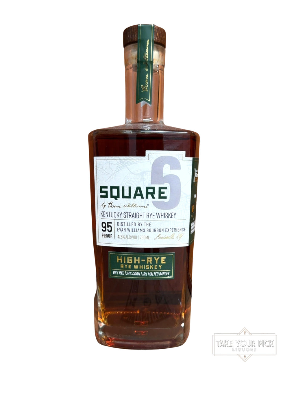 Evan Williams Bourbon Experience Square 6 by Evan Williams Kentucky Straight Rye Whiskey 95 Proof 750ml