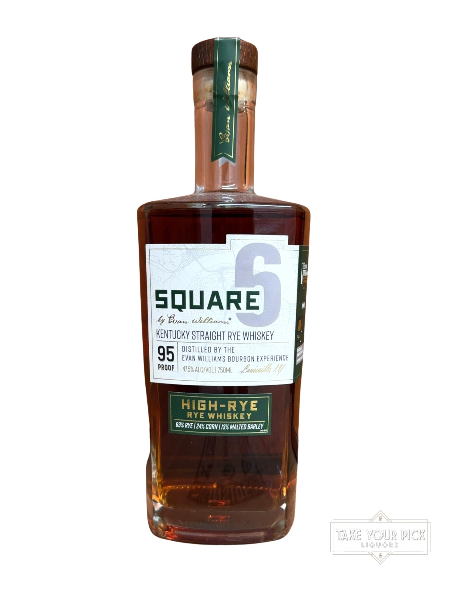 Evan Williams Bourbon Experience Square 6 by Evan Williams Kentucky Straight Rye Whiskey 95 Proof 750ml
