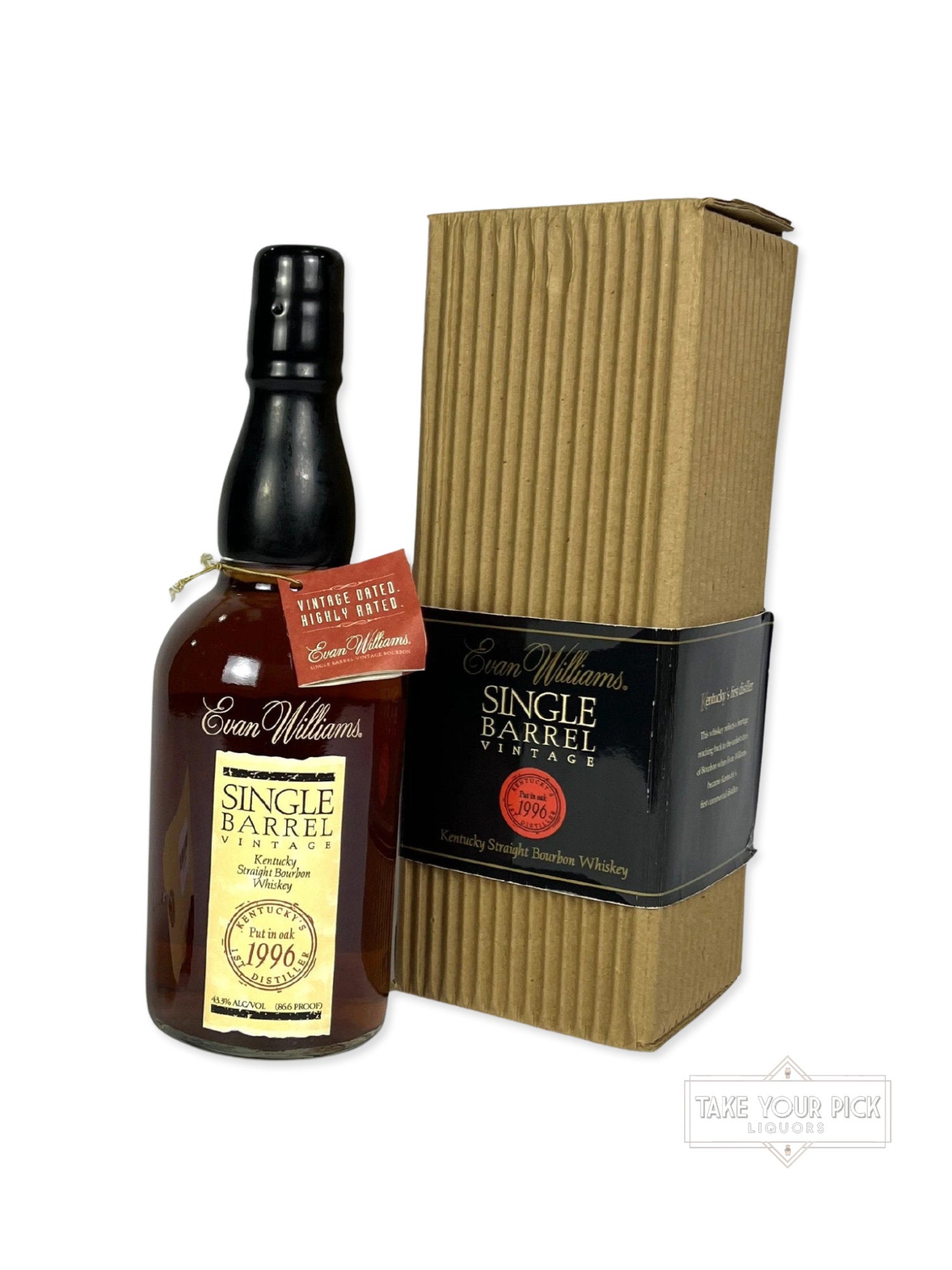 Evan Williams Single Barrel 1986 (pre-fire) - 86.6 Proof