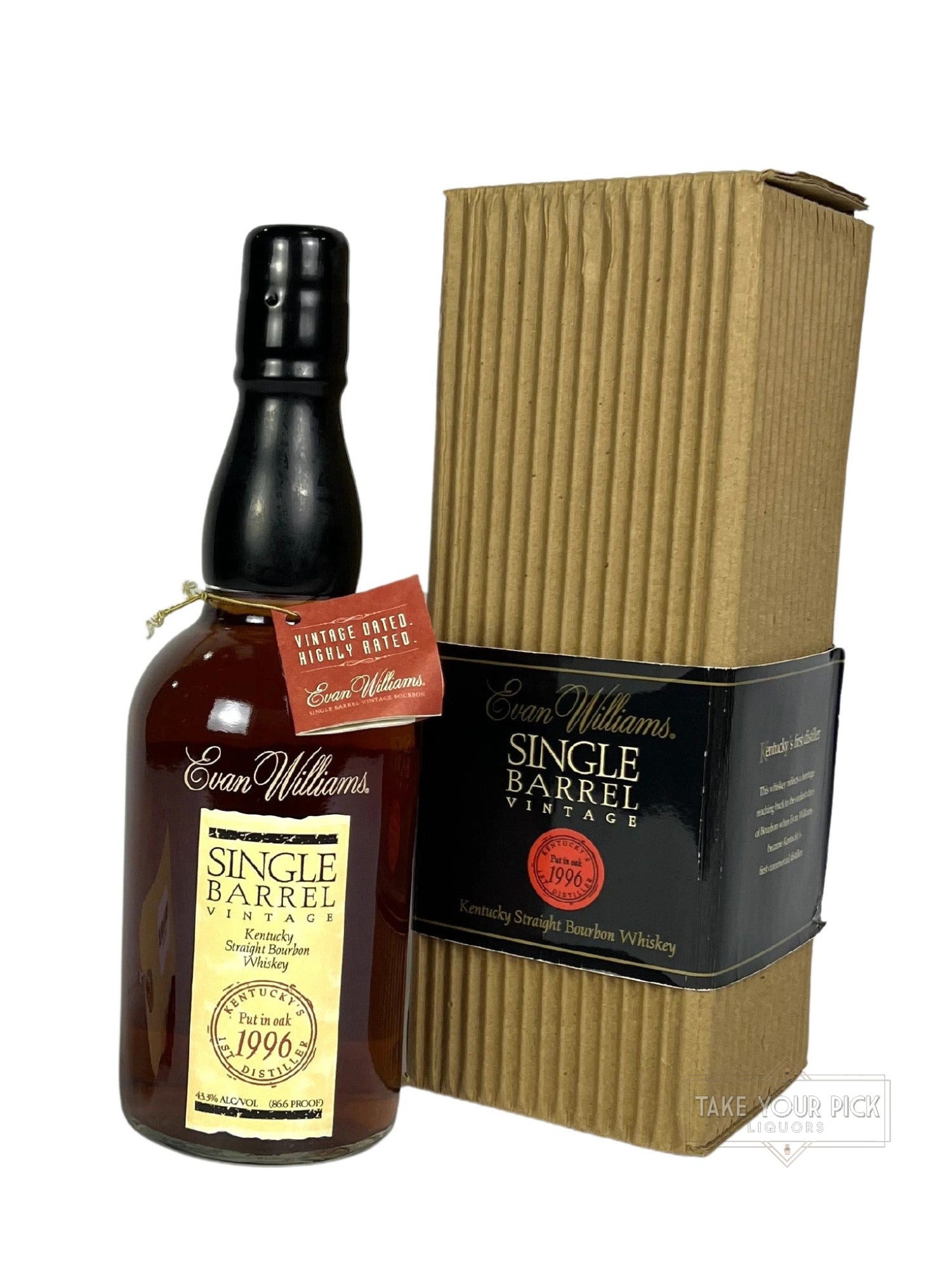 Evan Williams Single Barrel 1986 (pre-fire) - 86.6 Proof