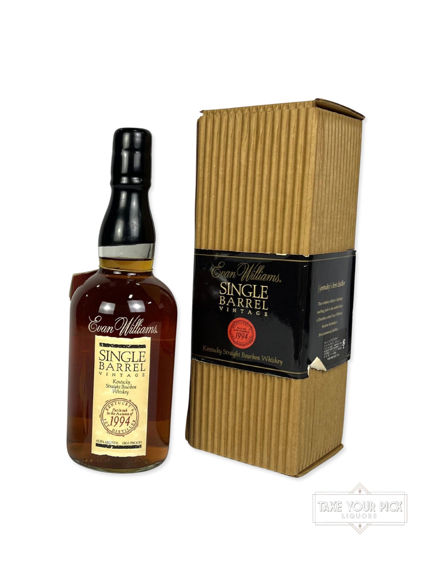 Evan Williams Single Barrel 1994 (pre-fire) - 86.6 Proof