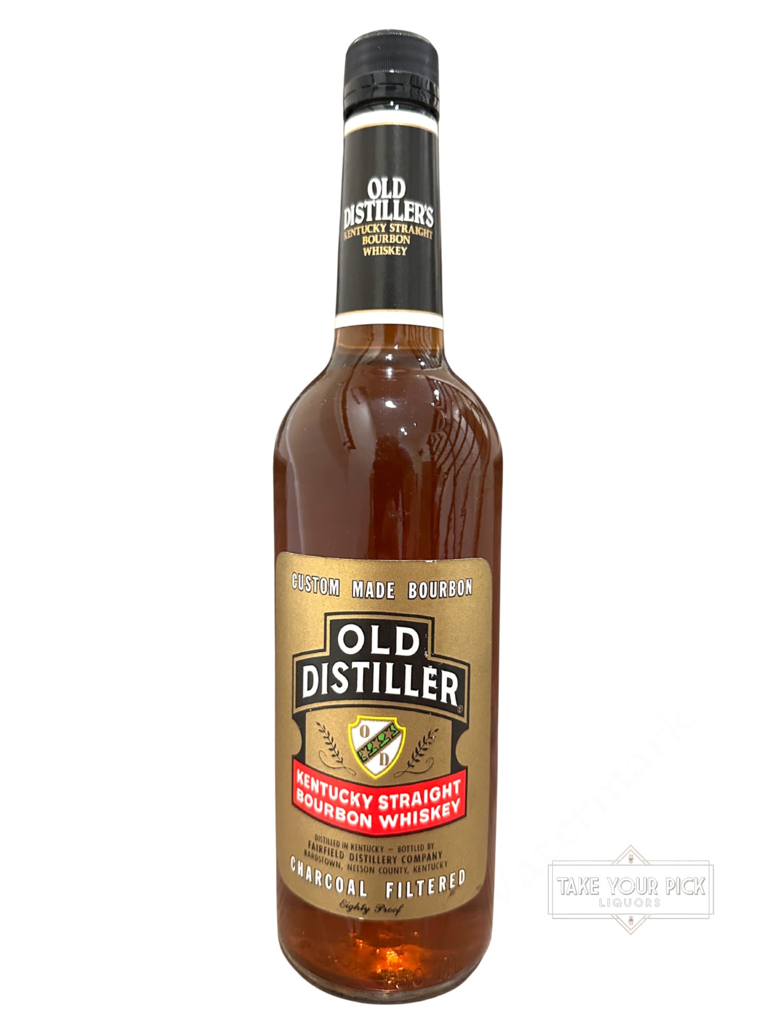 Fairfield Distillery Company Old Distiller Kentucky Straight Bourbon Whiskey 80 Proof