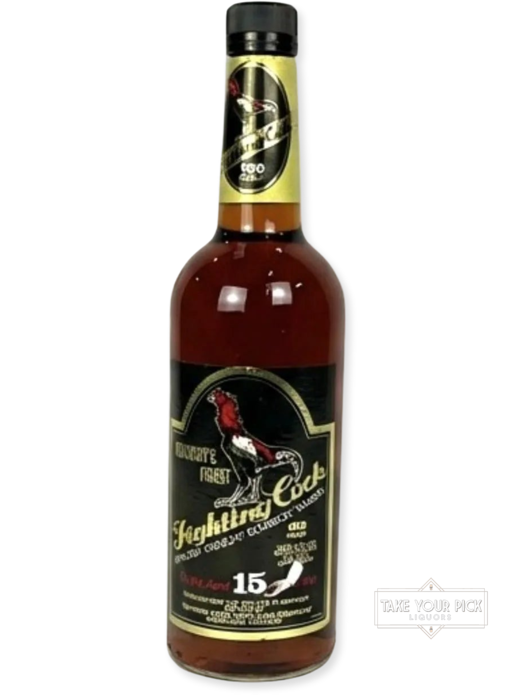 Fighting Cock 15-year 2003 (pre-fire) - 103 Proof - Bottle Front