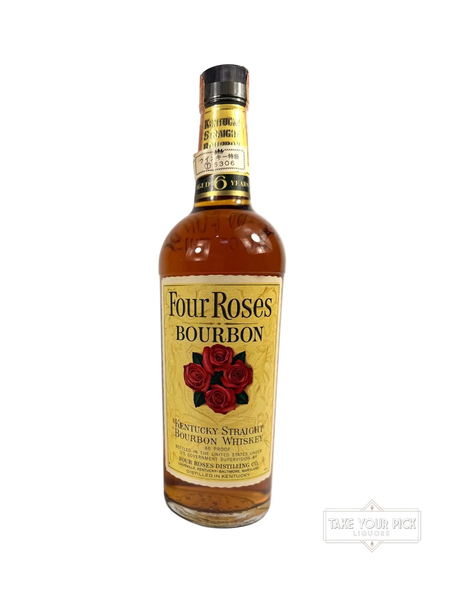 Four Roses 6-year Yellow Label Bourbon 1975 - 86 Proof