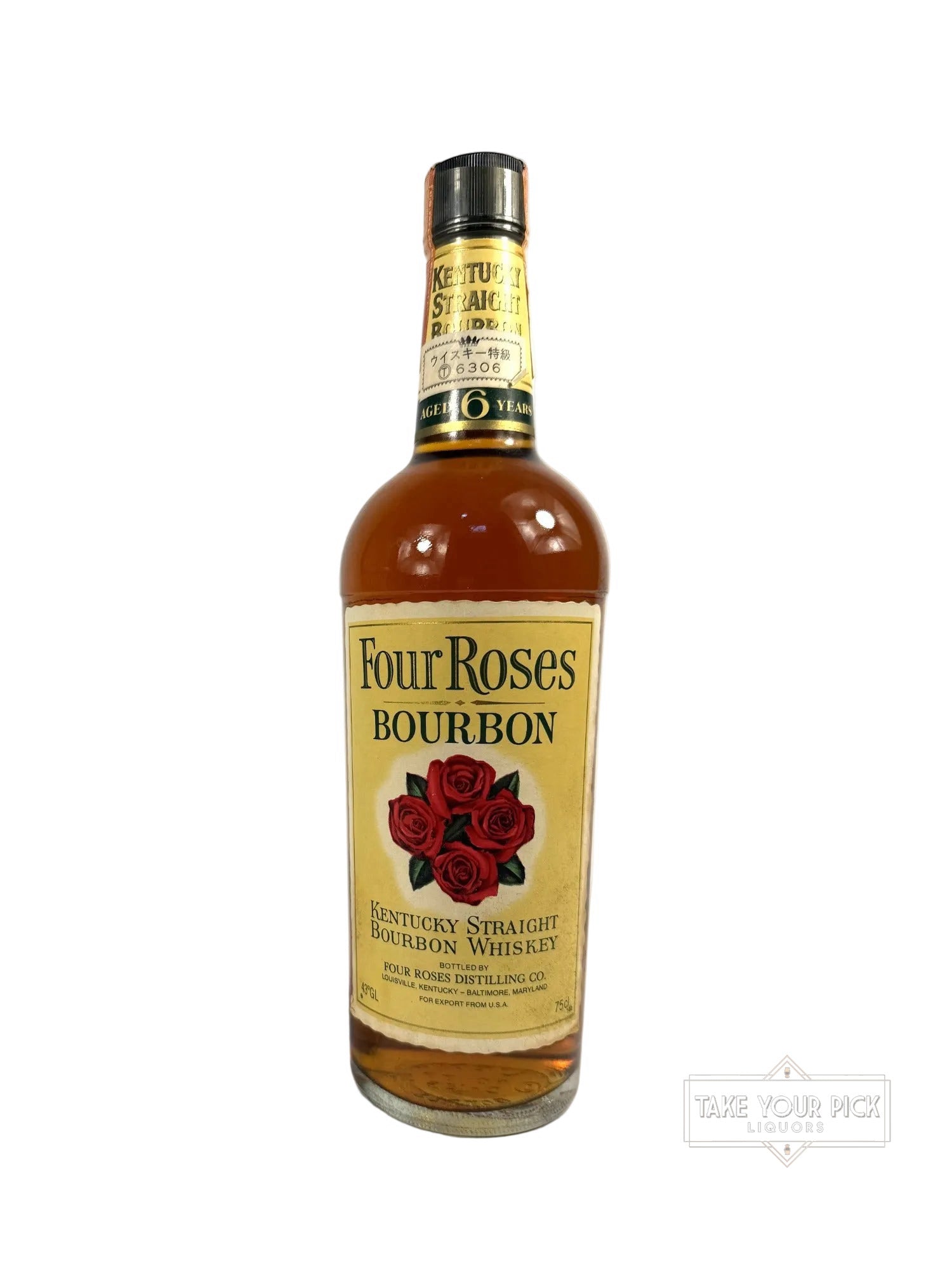 Four Roses 6-year Yellow Label Bourbon 1977 - 86 Proof