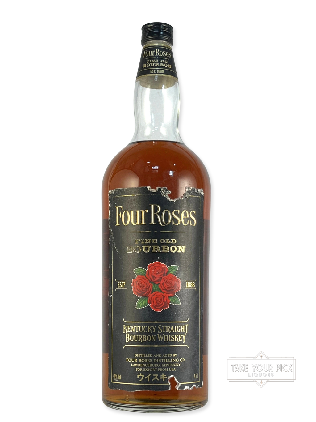 Four Roses Black Label 4.5 Liter - 80 Proof