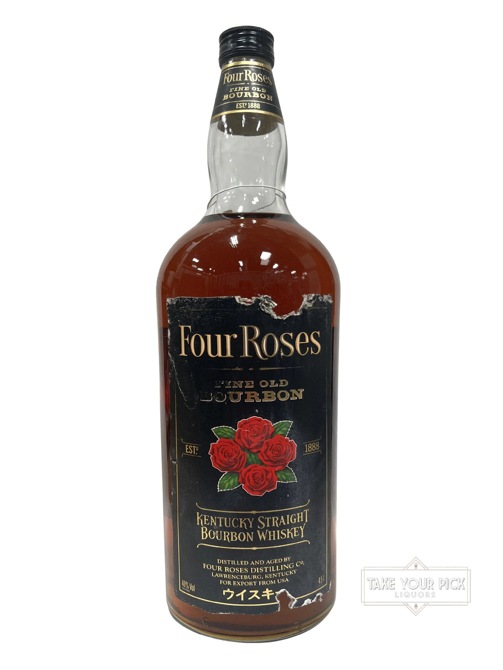 Four Roses Black Label 4.5 Liter - 80 Proof