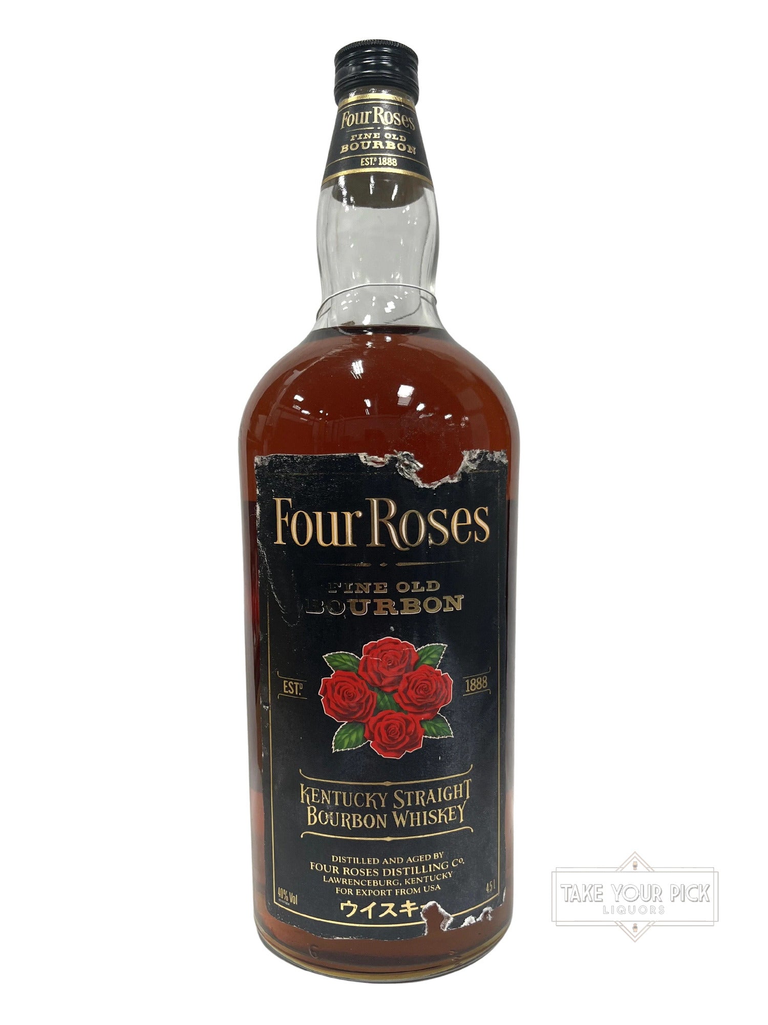 Four Roses Black Label 4.5 Liter - 80 Proof