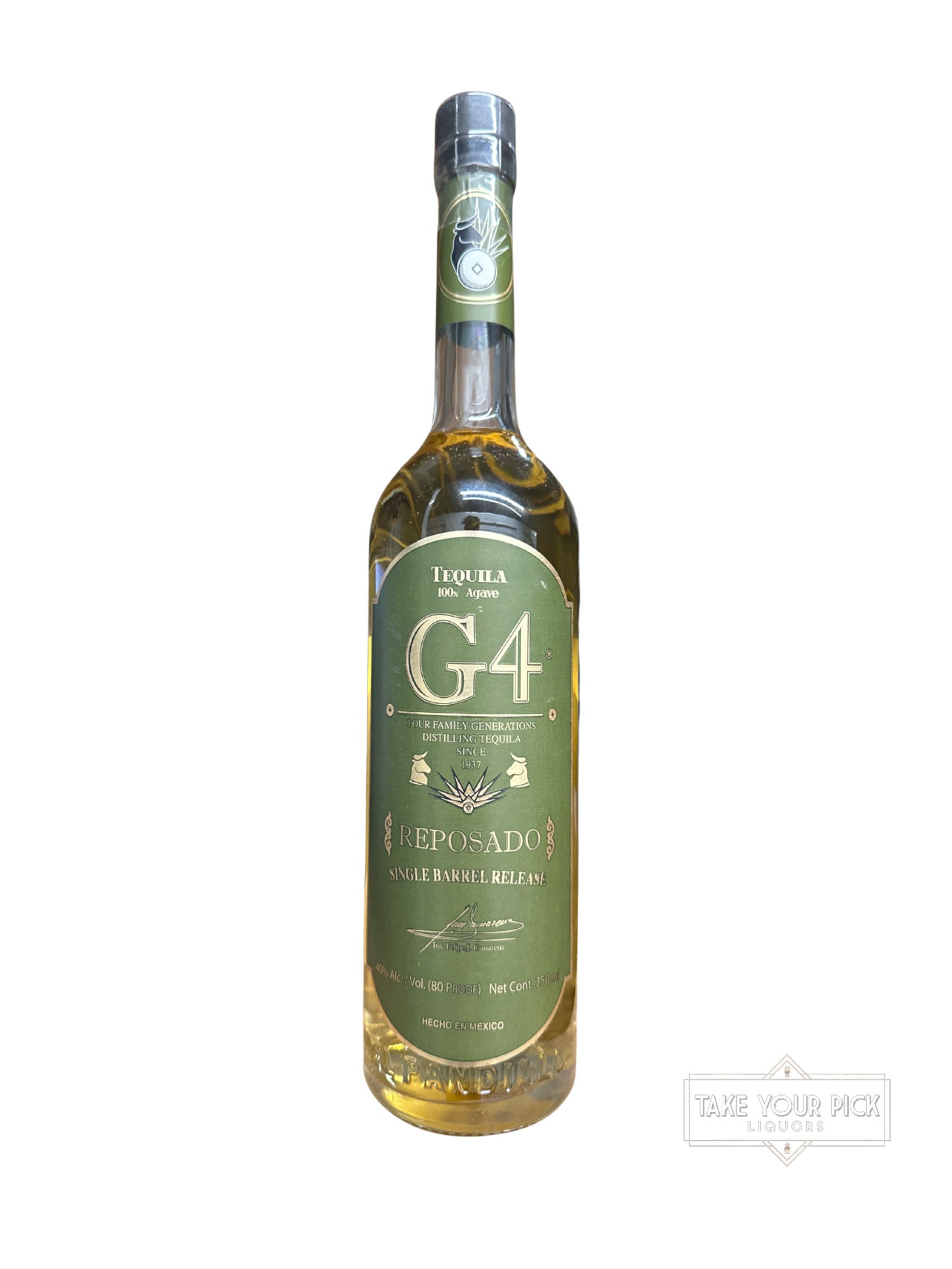 G4 Tequila Reposado Single Barrel Release 80 Proof