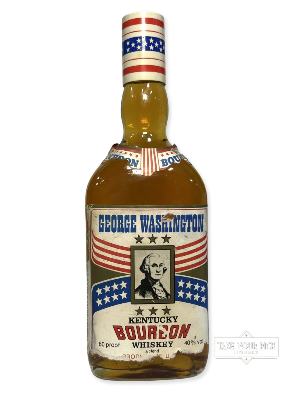 George Washington Straight Bourbon (damaged label)