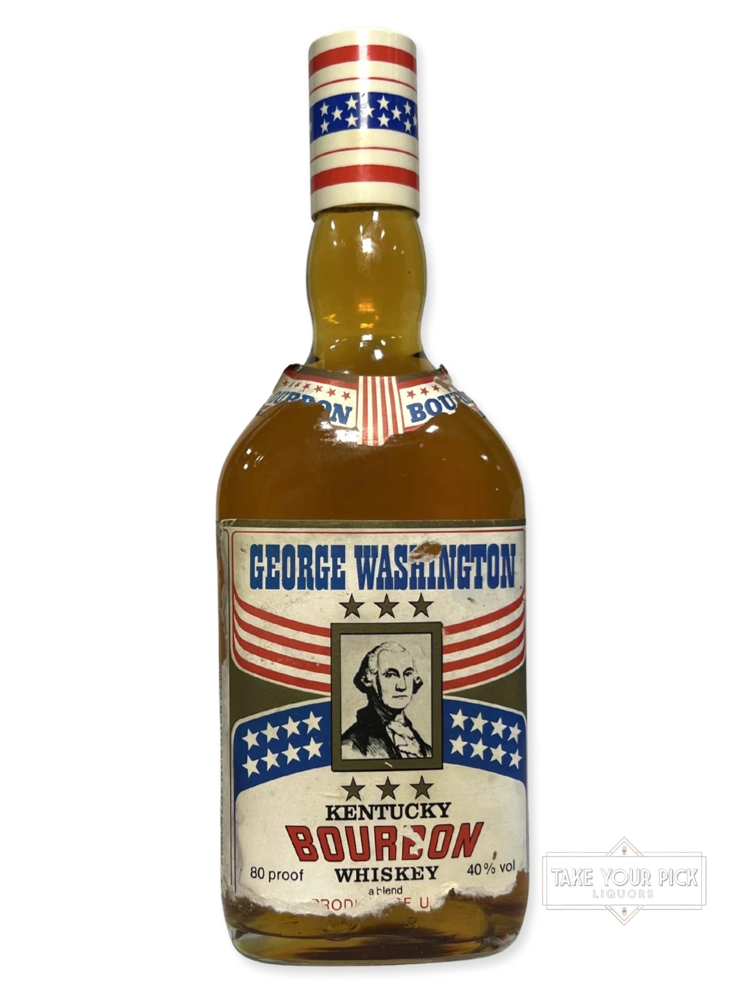 George Washington Straight Bourbon (damaged label)