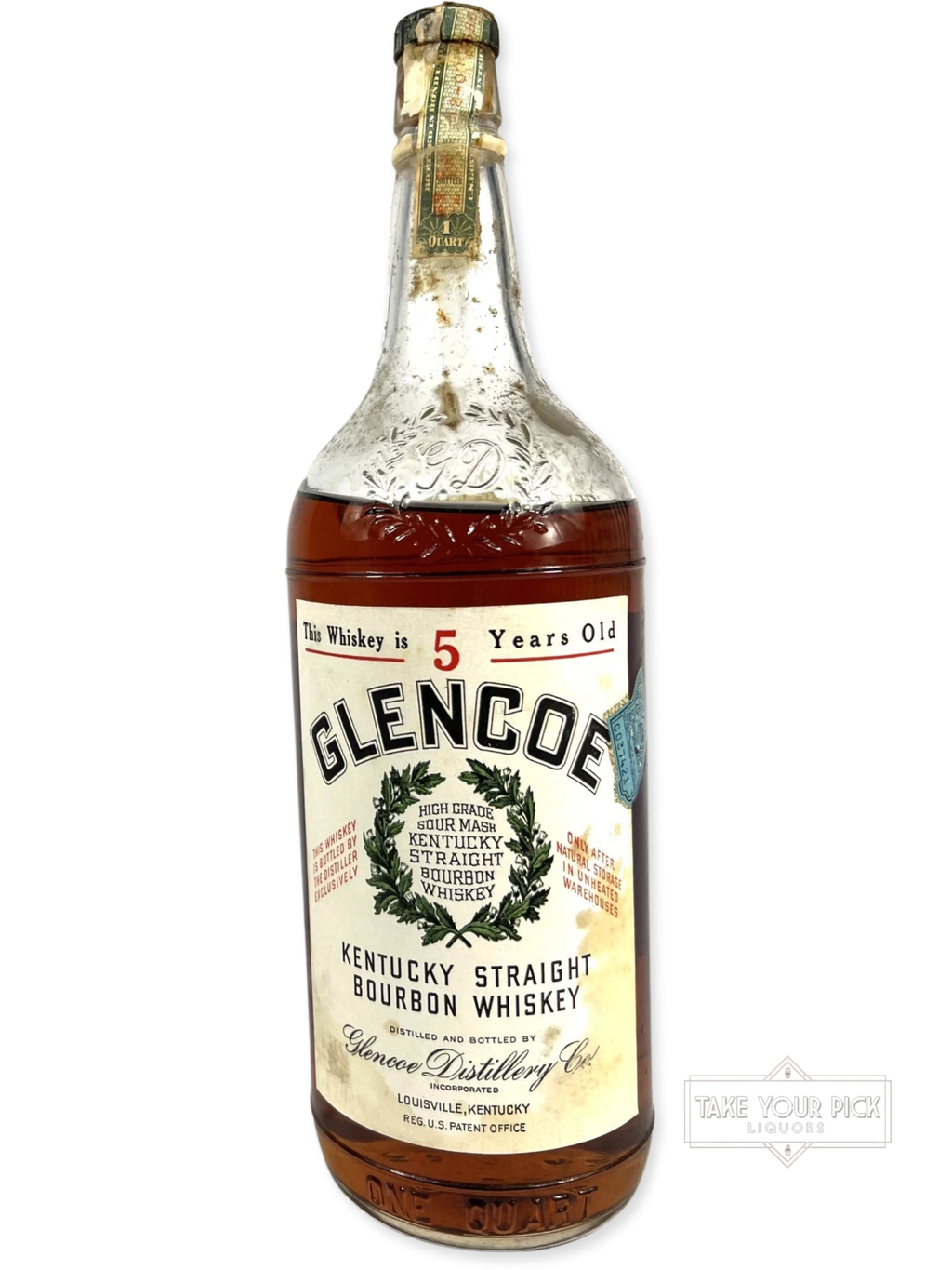 Glencoe BIB 1943 Quart - 100 Proof - Bottle Front