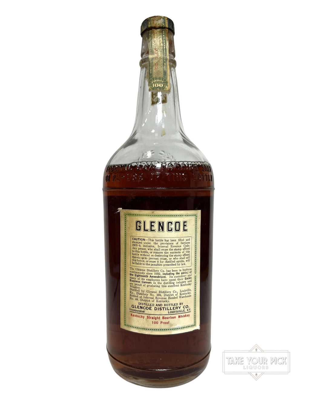 Glencoe BIB 1943 Quart - 100 Proof