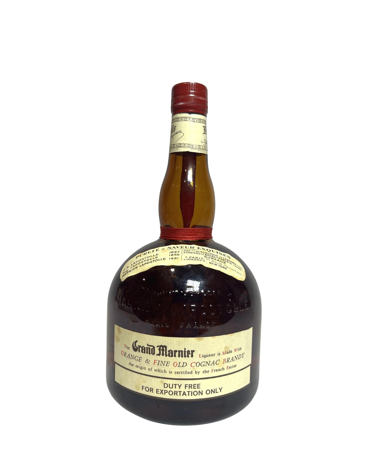Grand Marnier Cordon Rouge Liqueur 80 Proof 1 Liter