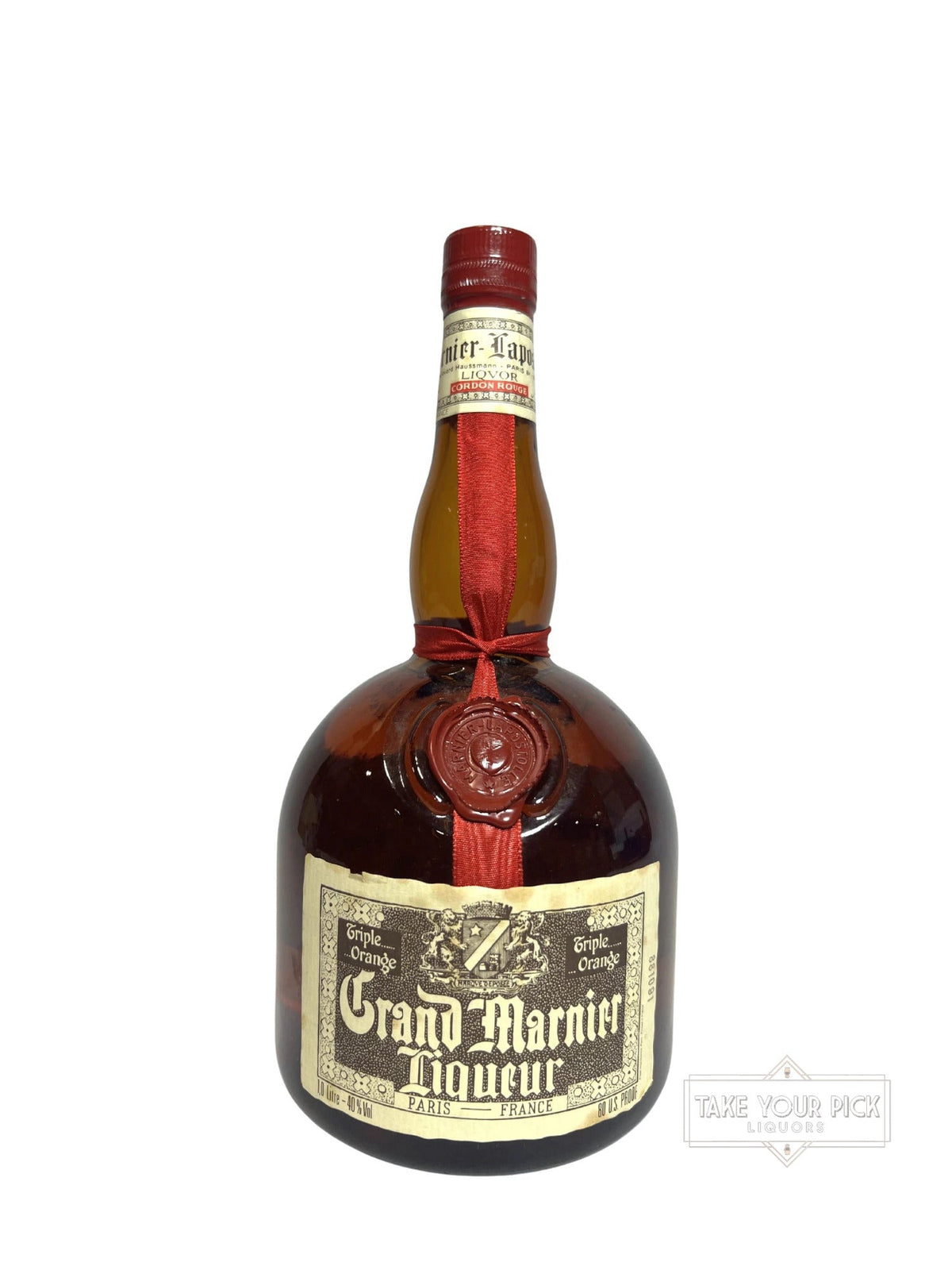 Grand Marnier Cordon Rouge Liqueur 80 Proof 1 Liter