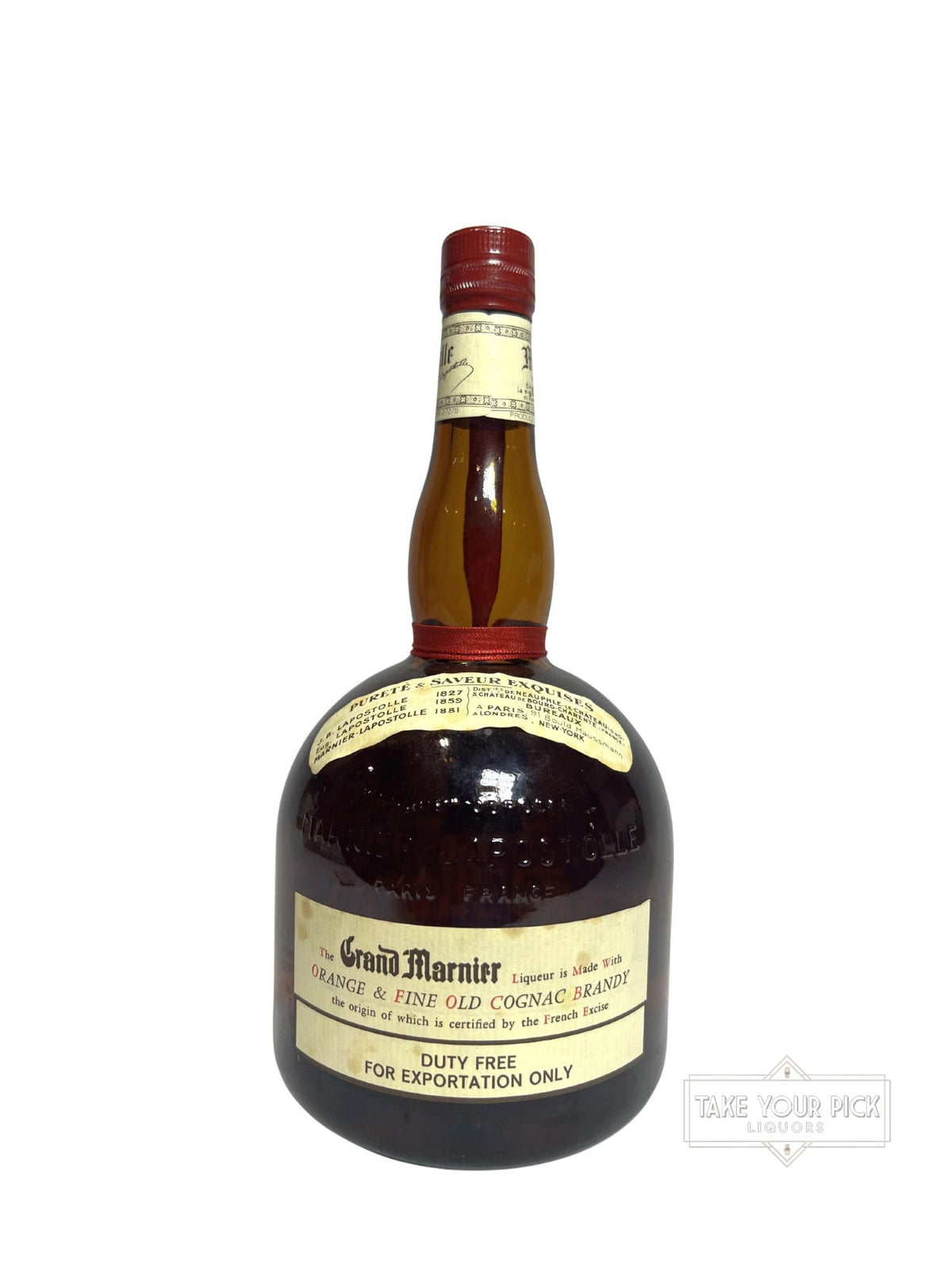 Grand Marnier Cordon Rouge Liqueur 80 Proof 1 Liter