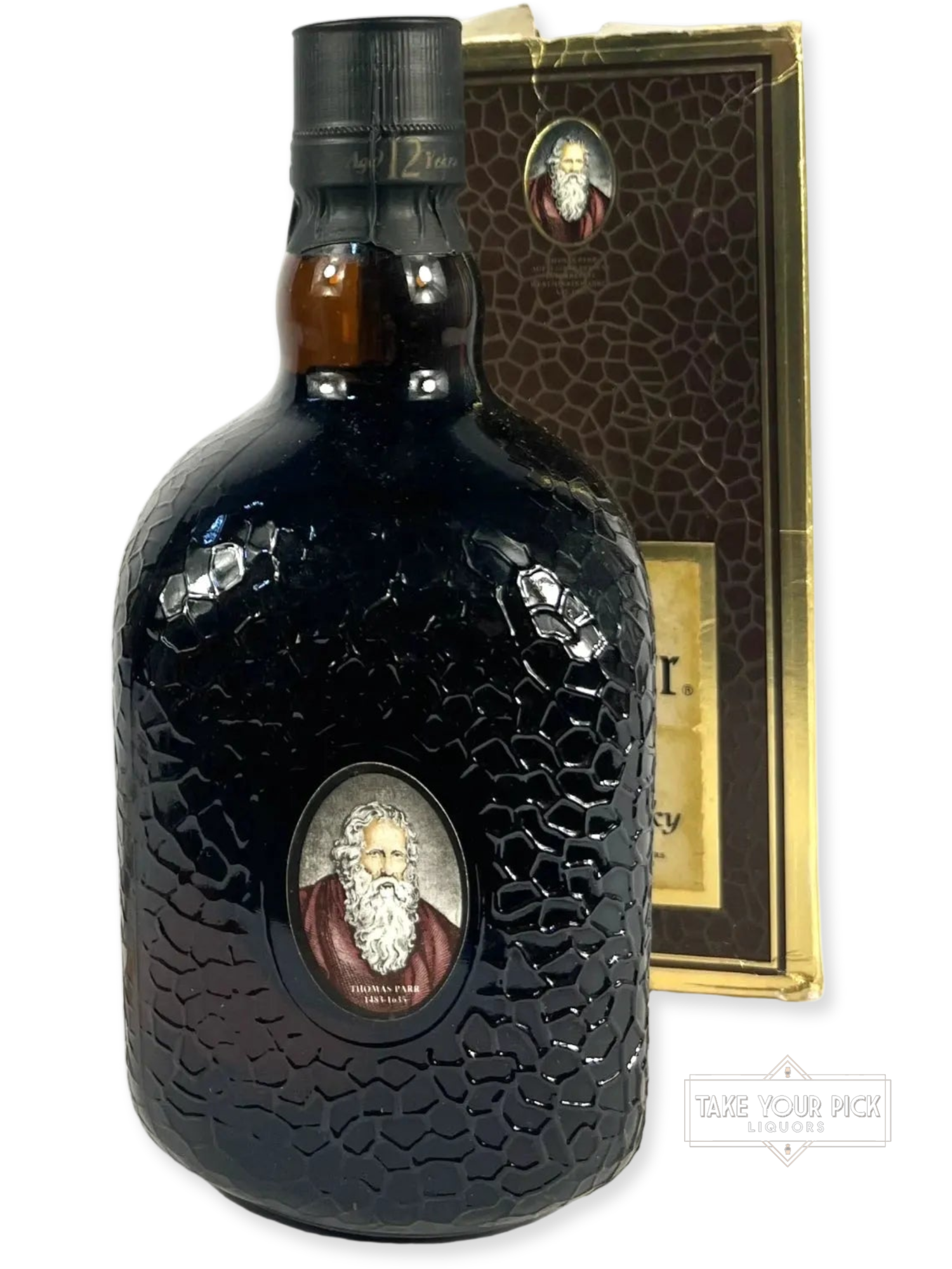 Grand Old Parr Aged 12 Years - 86 Proof - Bottle Back