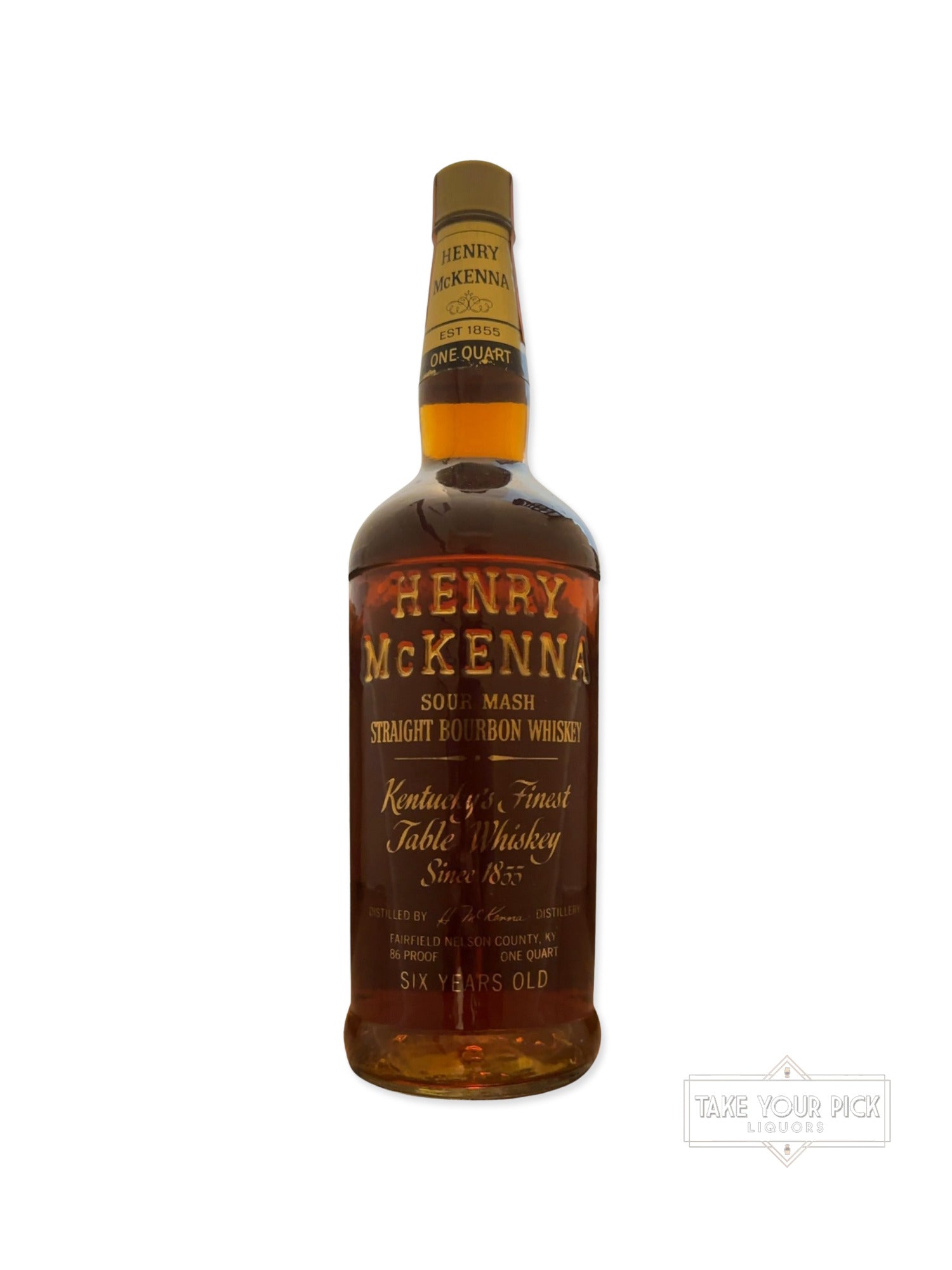 HENRY McKenna Sour Mash Straight Bourbon Whiskey 86 Proof