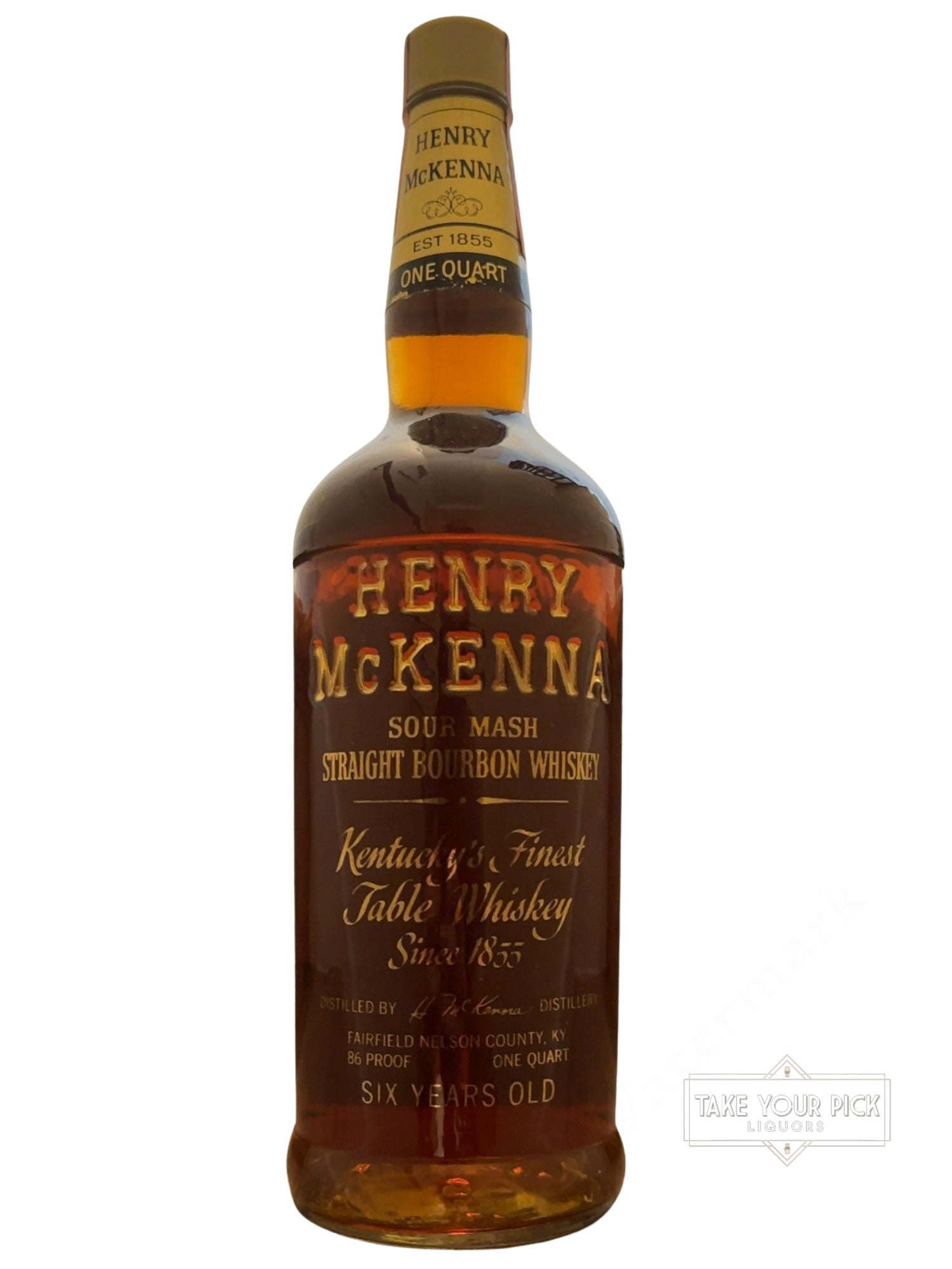 HENRY McKenna Sour Mash Straight Bourbon Whiskey 86 Proof