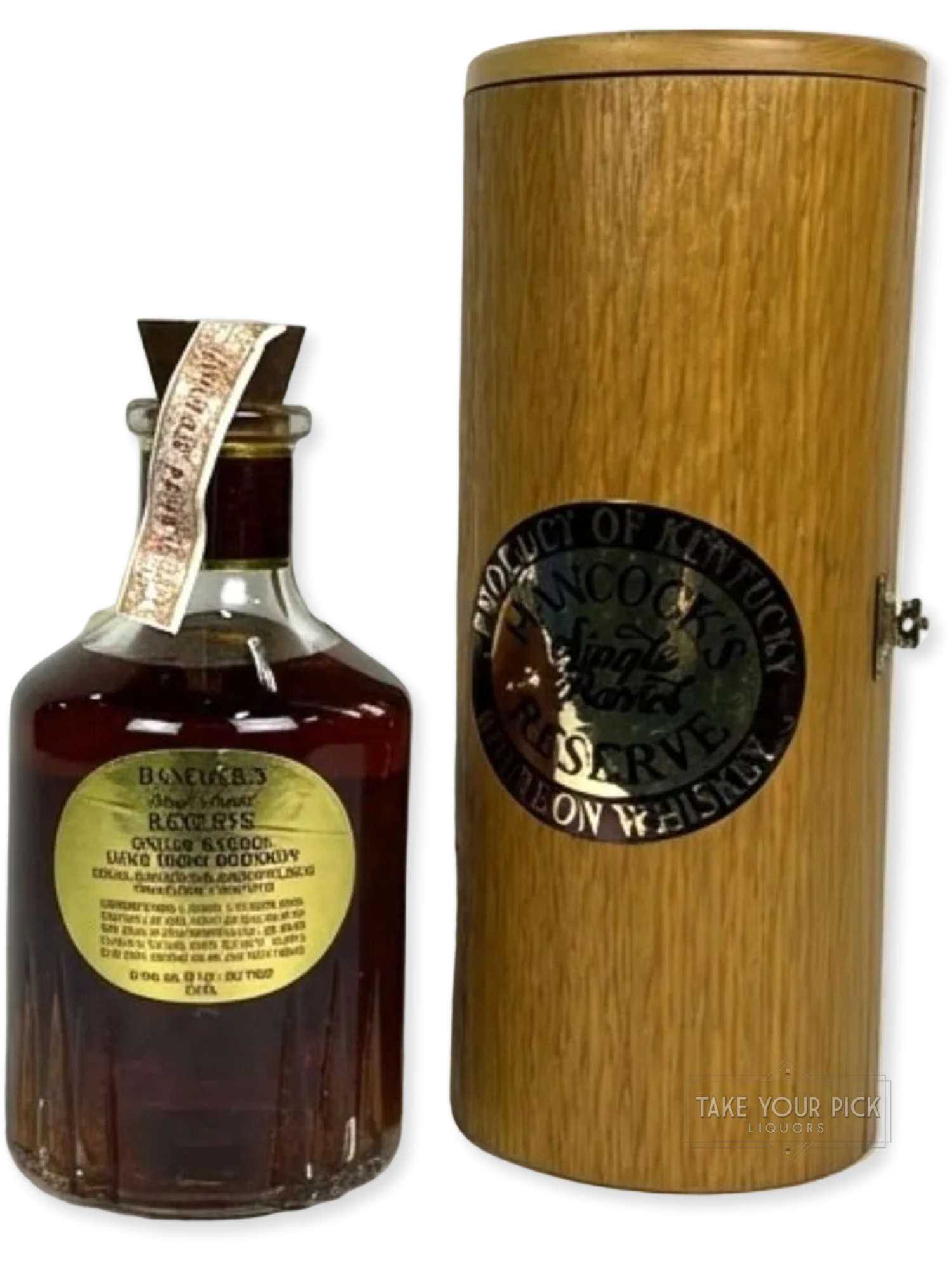 Hancock's Single Barrel Reserve 1990's - 88.9 Proof - Bottle Back