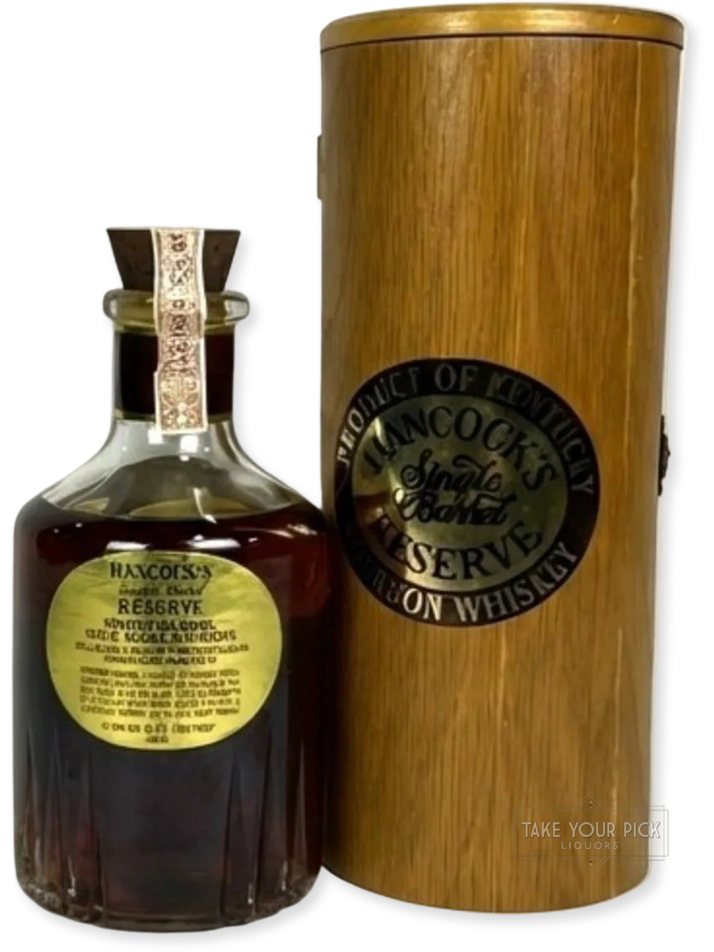 Hancock's Single Barrel Reserve 1990's - 88.9 Proof - Bottle Back