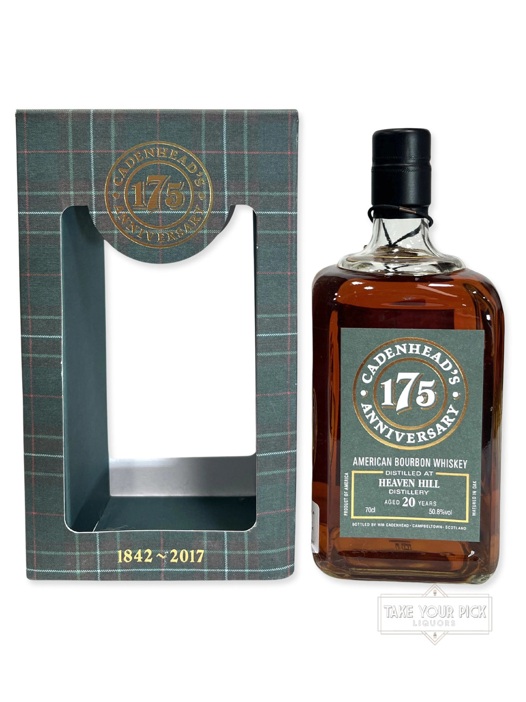 Heaven Hill 20-year Cadenhead's 175th Anniversary 2017 (pre-fire)