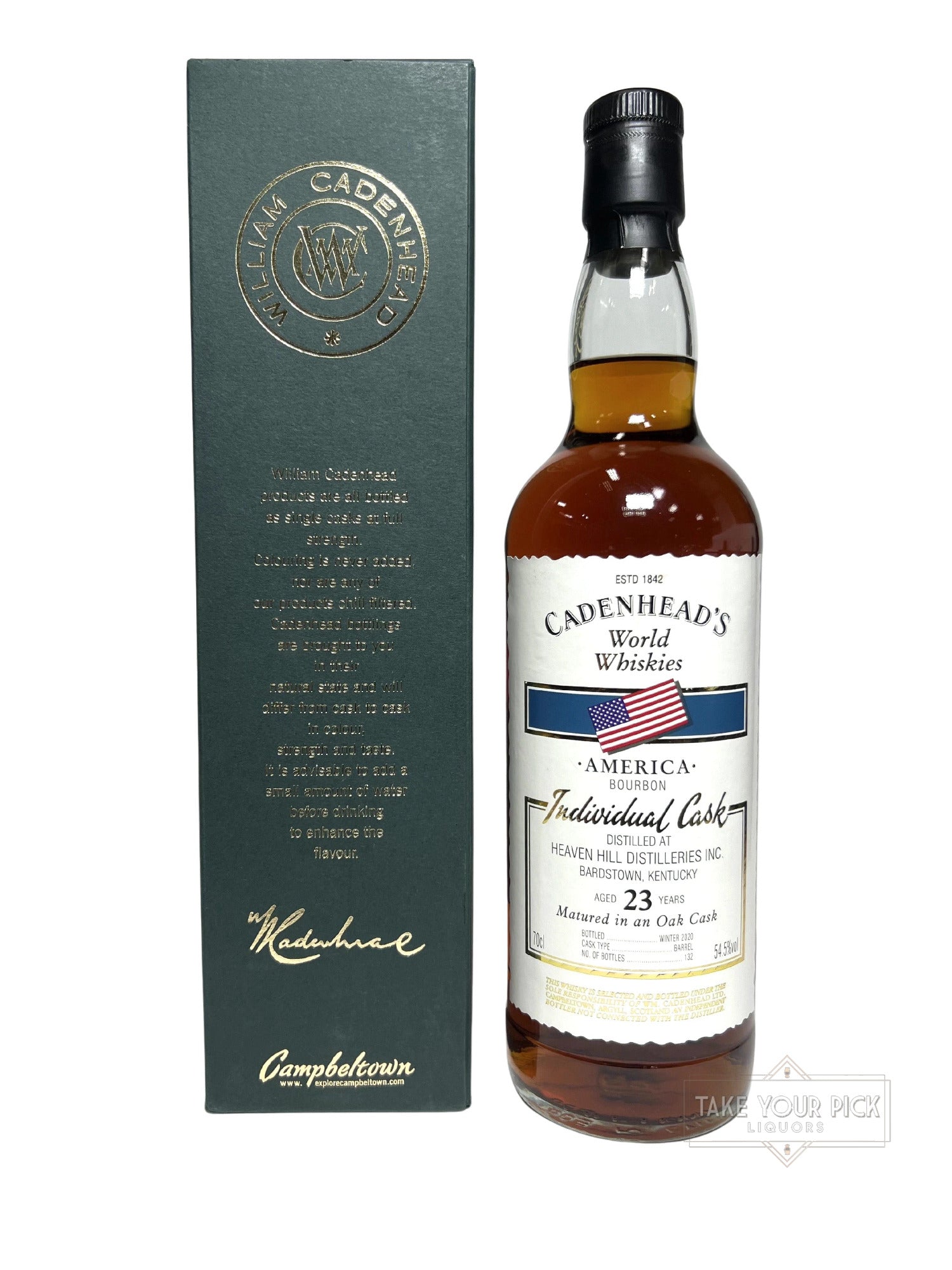 Heaven Hill 23-year Cadenhead's 2020 (pre-fire) - 109 Proof