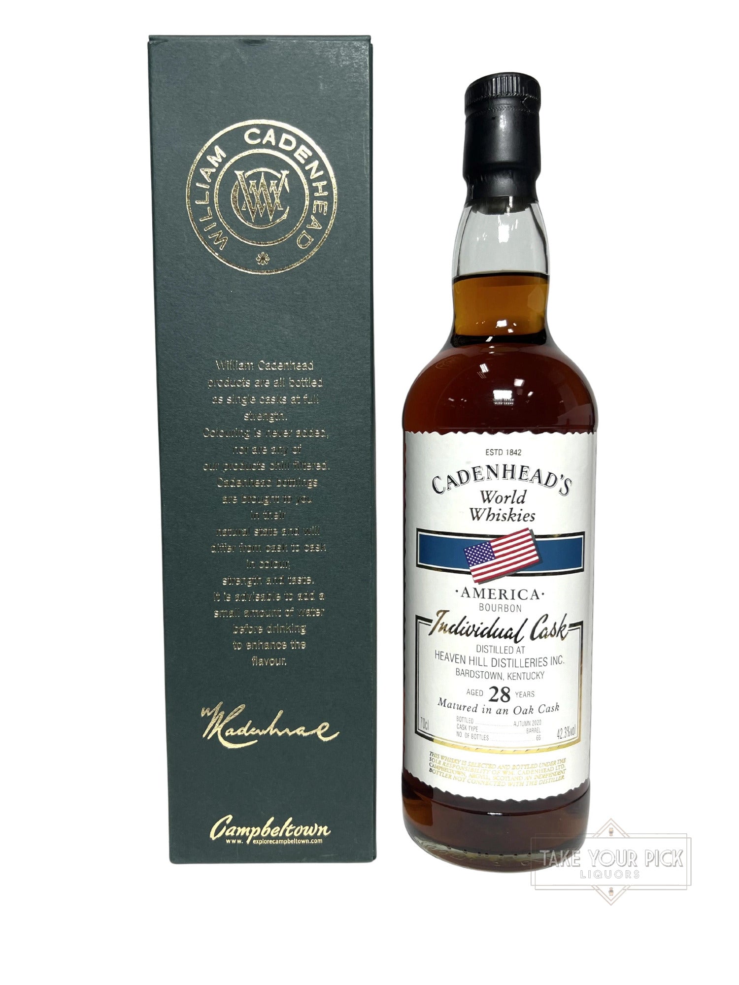 Heaven Hill 28-year Cadenhead's 2020 (pre-fire) - 84.6 Proof