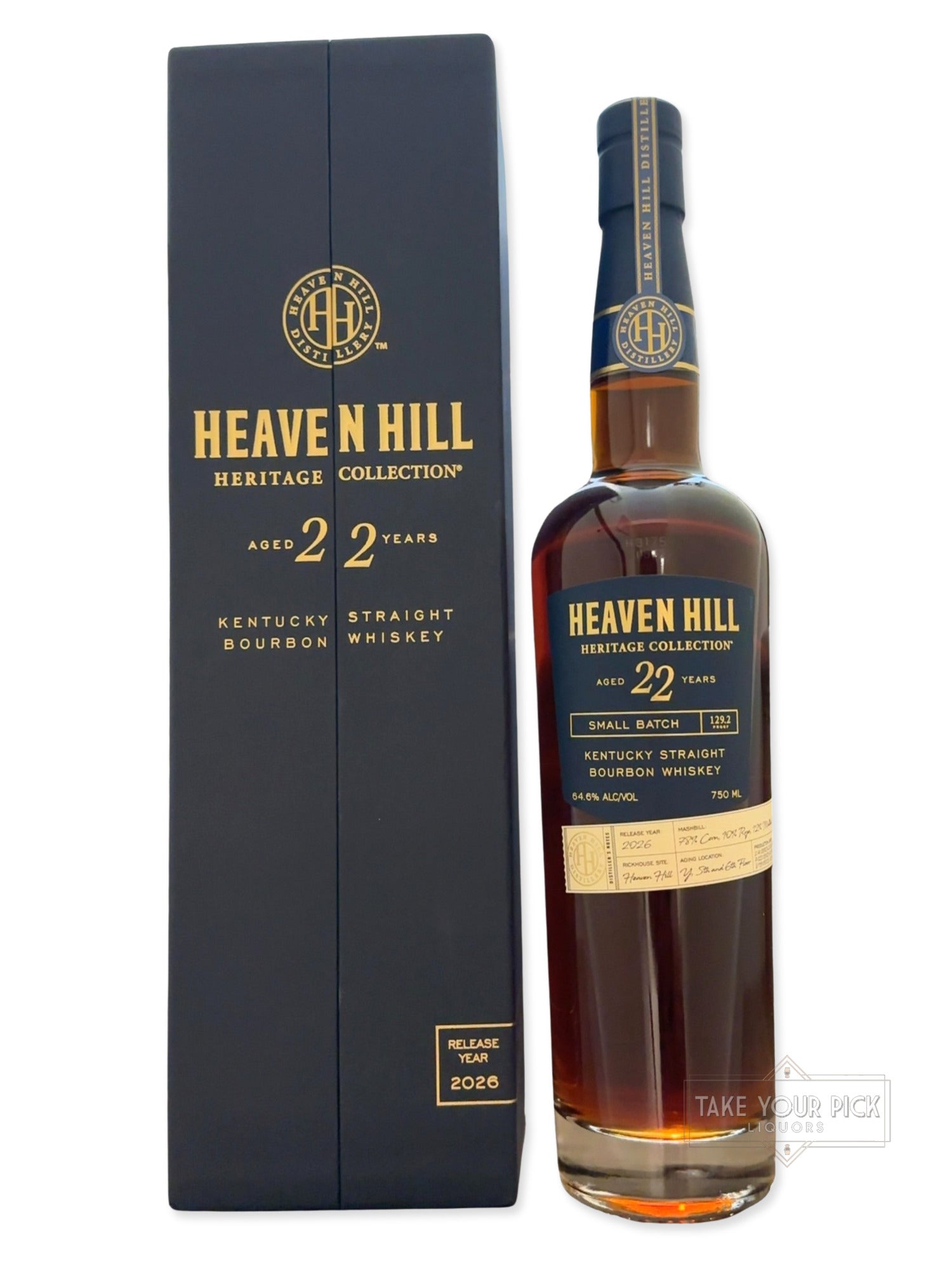 Heaven Hill Distillery Heaven Hill Heritage Collection Kentucky Straight Bourbon Whiskey 129.2 Proof