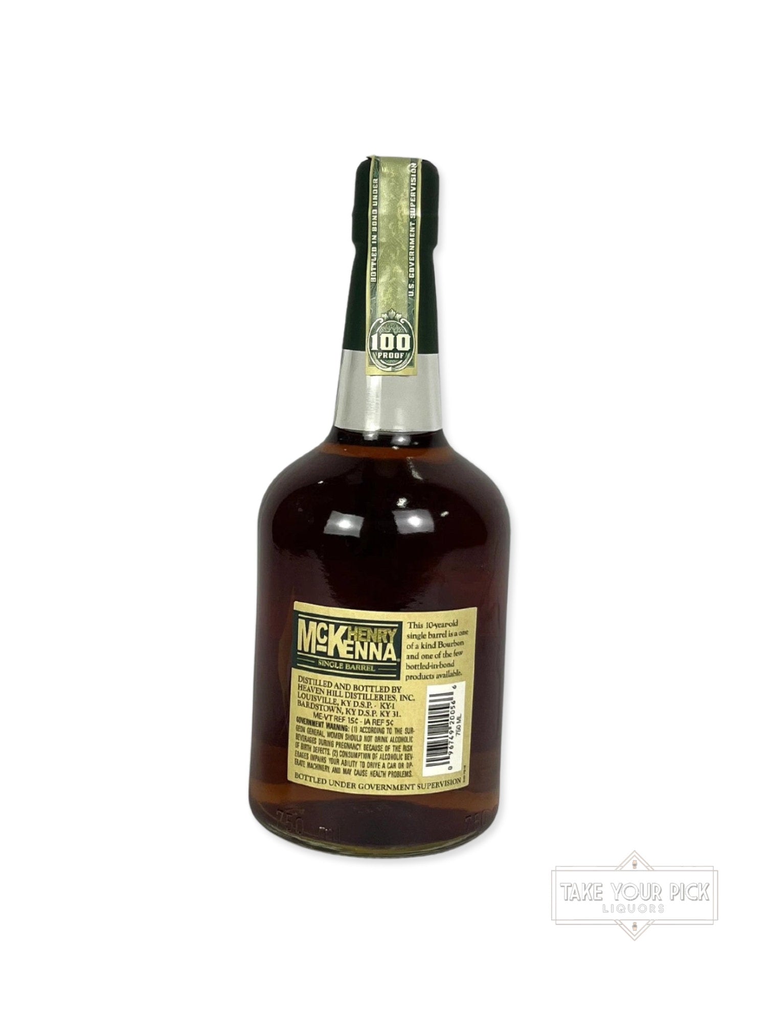 Henry McKenna 10-year BIB 2012 - 100 Proof