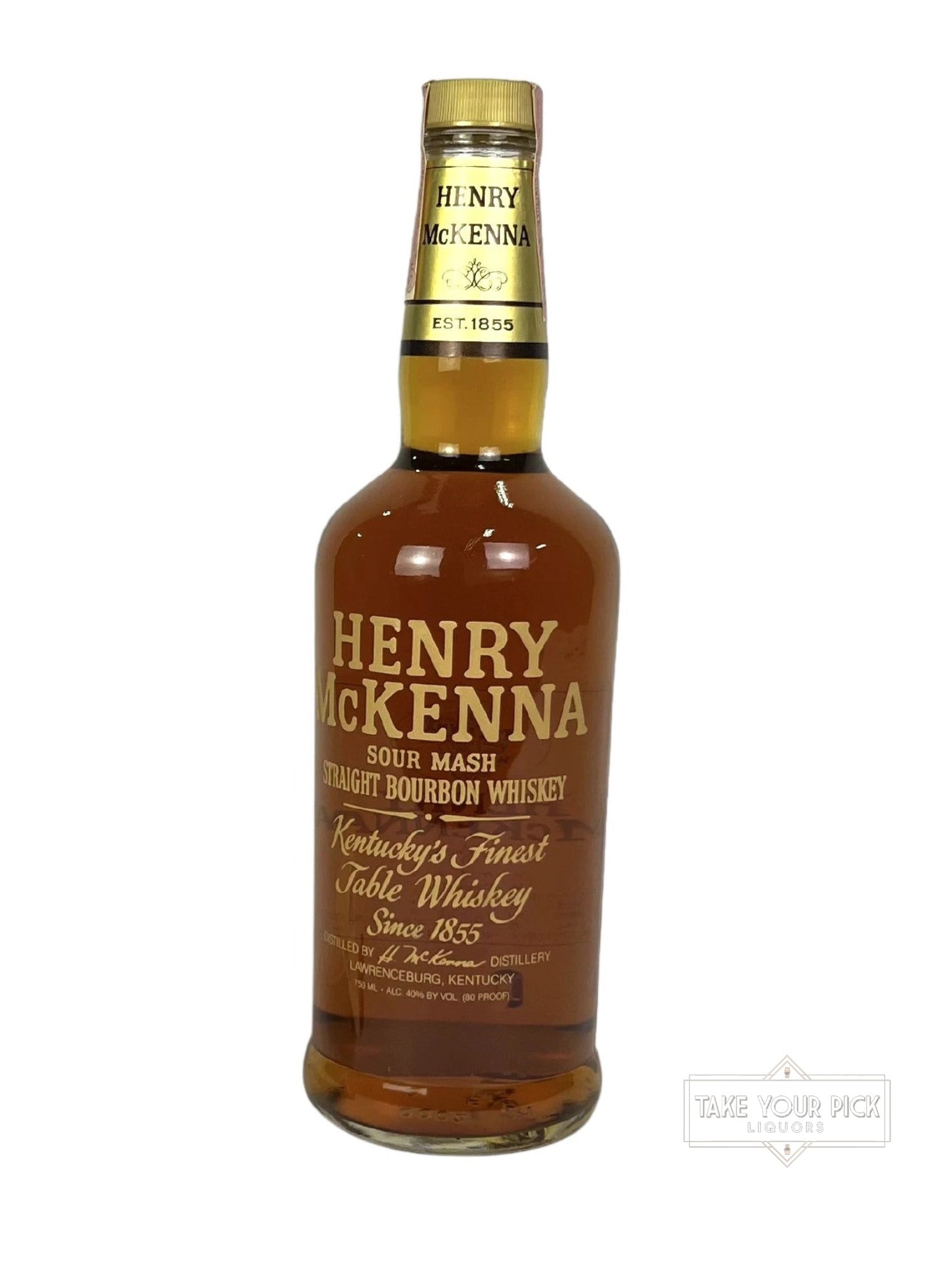 Henry McKenna 1987 (pre-fire) - 80 Proof