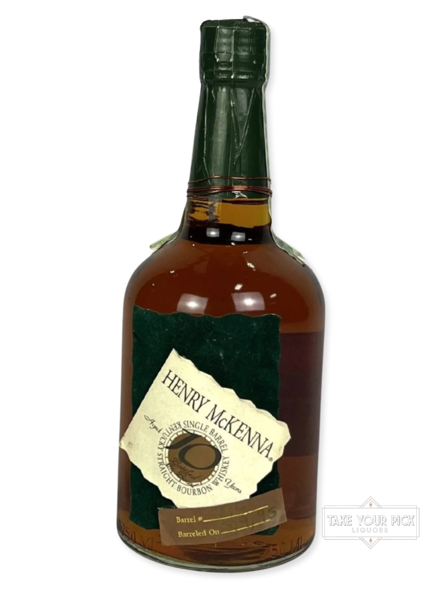Henry McKenna 10-year BIB 1995 (pre-fire) - 100 Proof