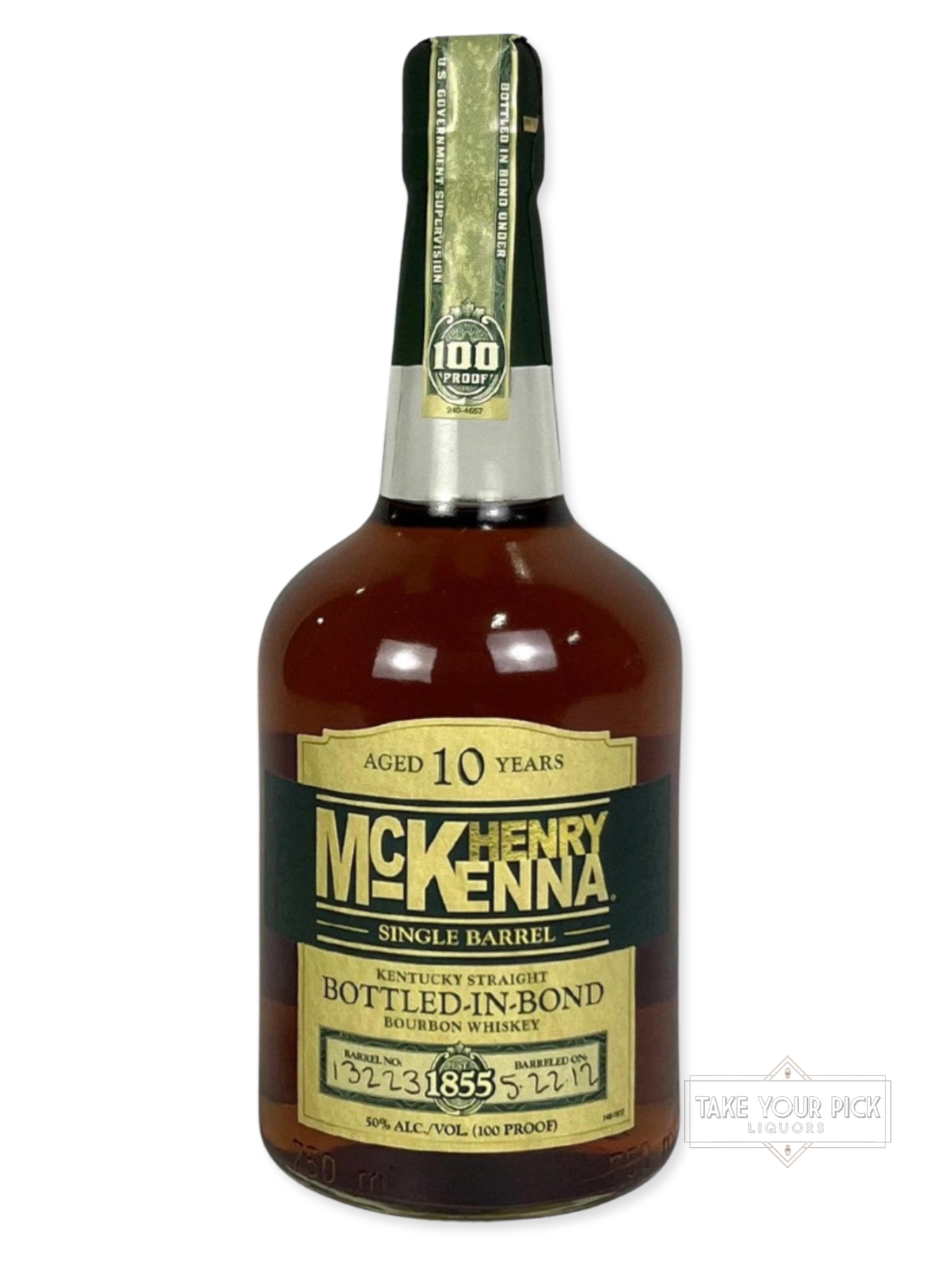 Henry McKenna 10-year BIB 2012 - 100 Proof