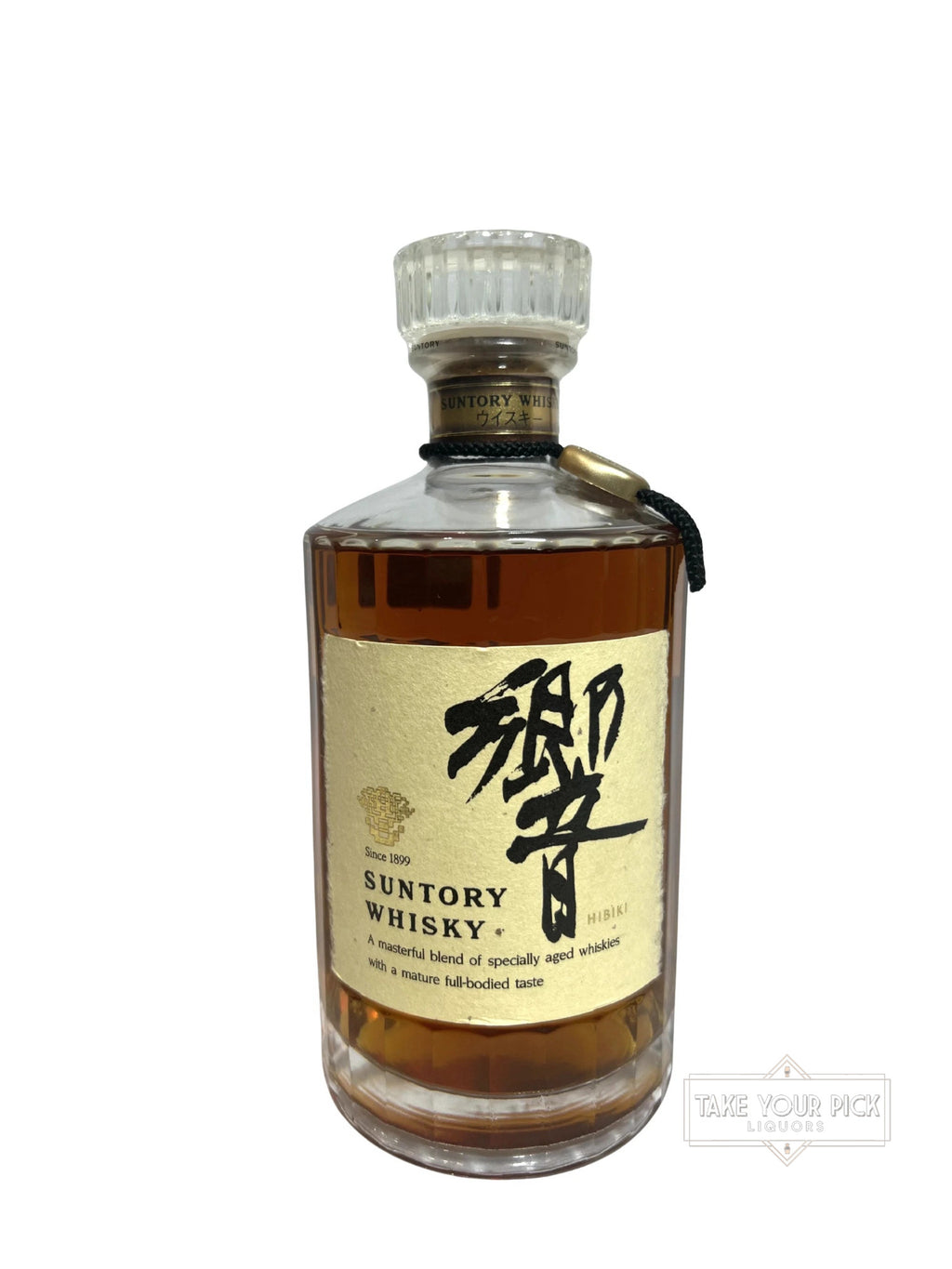 Hibiki 1990's Flower Crest cream/ gold label,Clear Cap 86 Proof 700ml